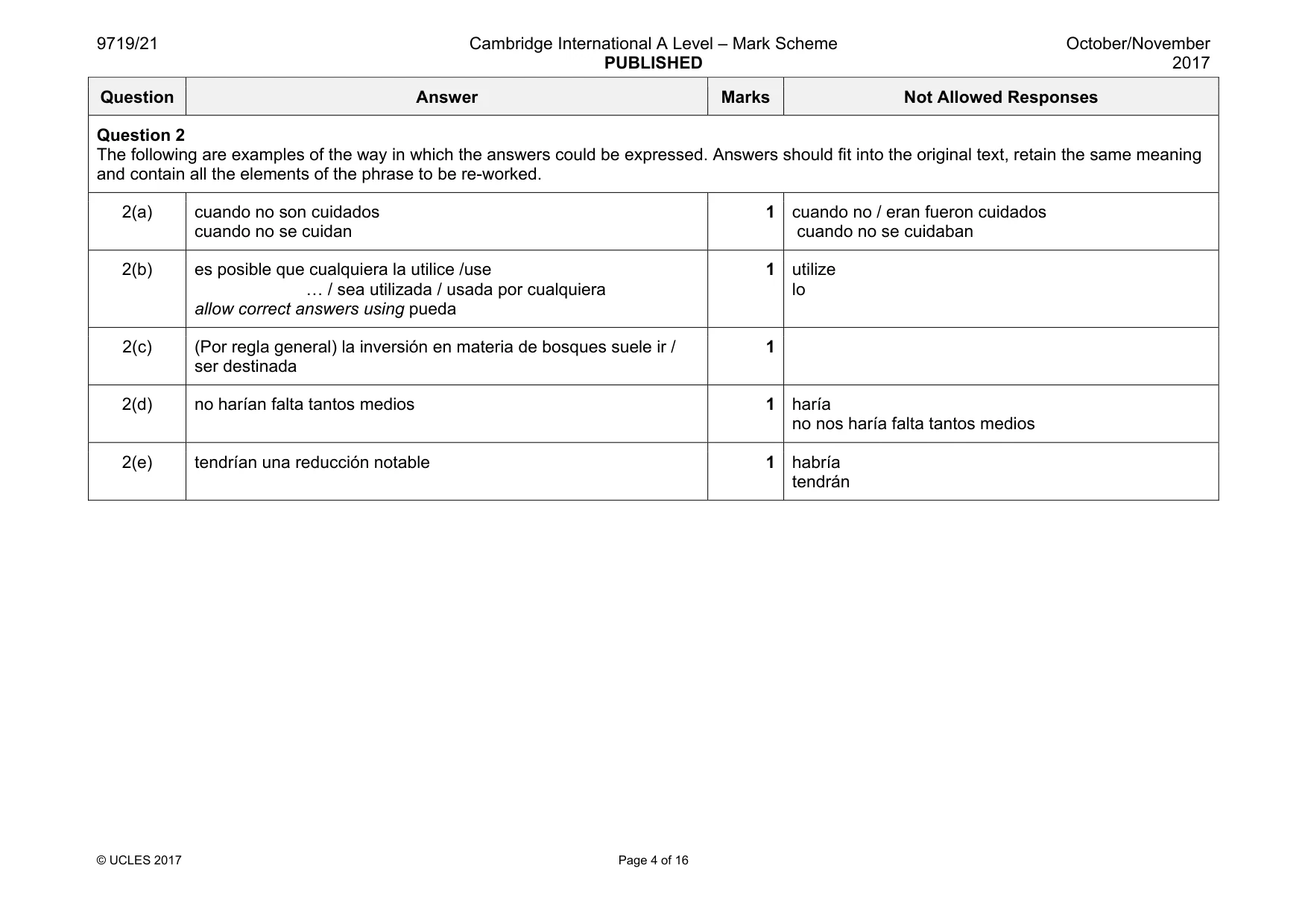 Mark scheme, page 4 of 16