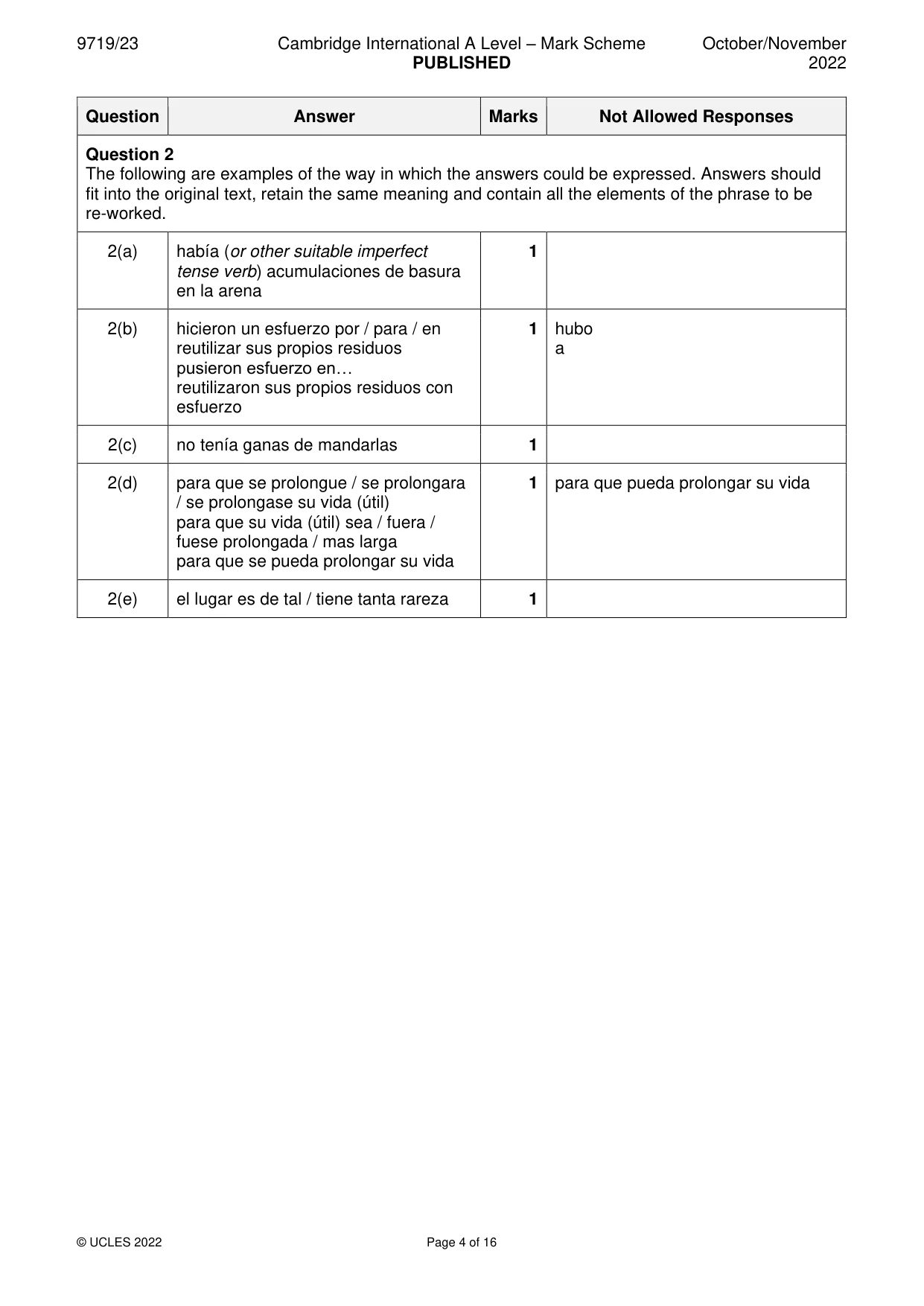 Mark scheme, page 4 of 16