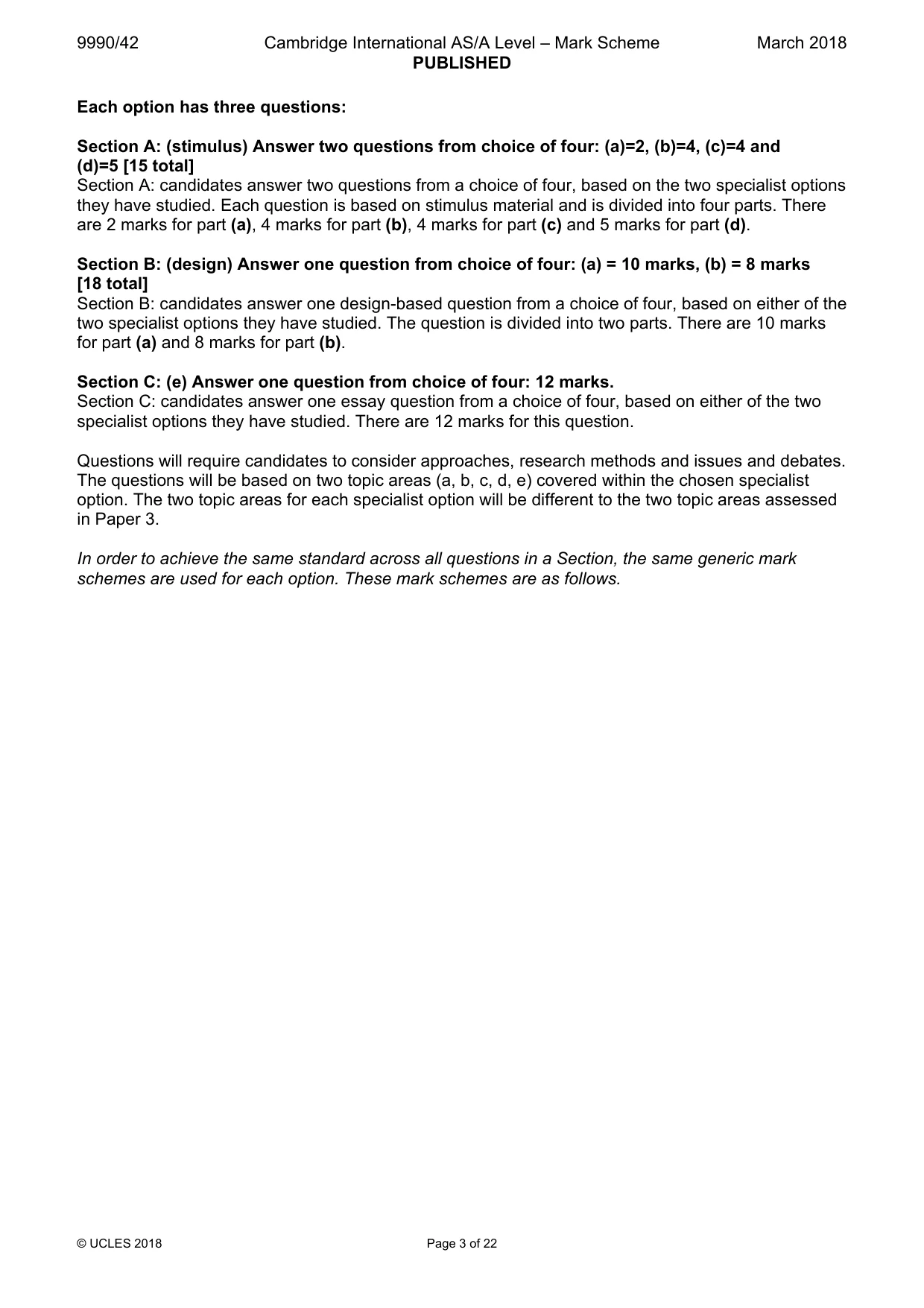 Mark scheme, page 3 of 22