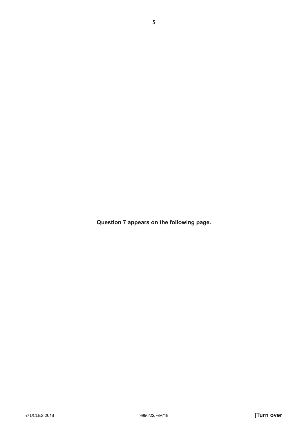 Cambridge A Level Psychology (from 2018) 9990 2018 Feb/March Paper 2 · Variant 2 question paper, page 5 of 12