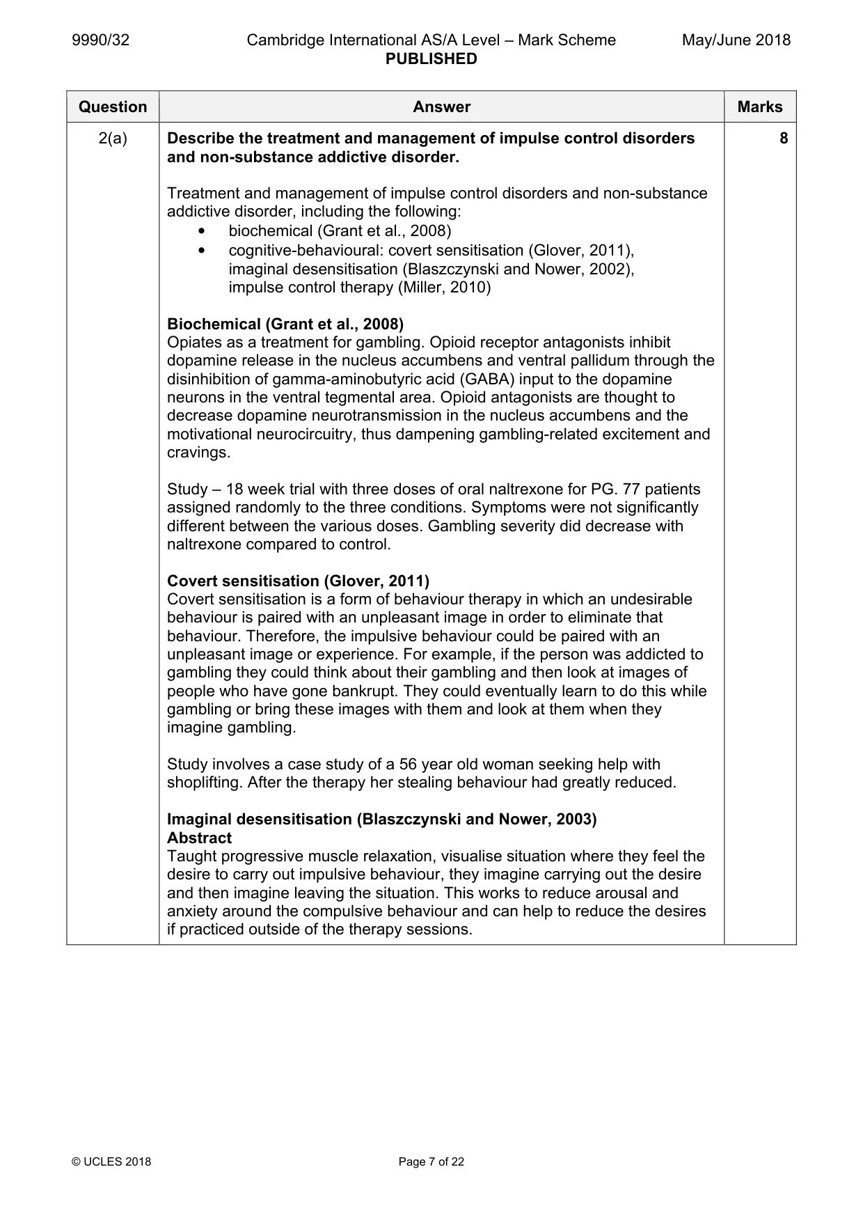 Mark scheme, page 7 of 22