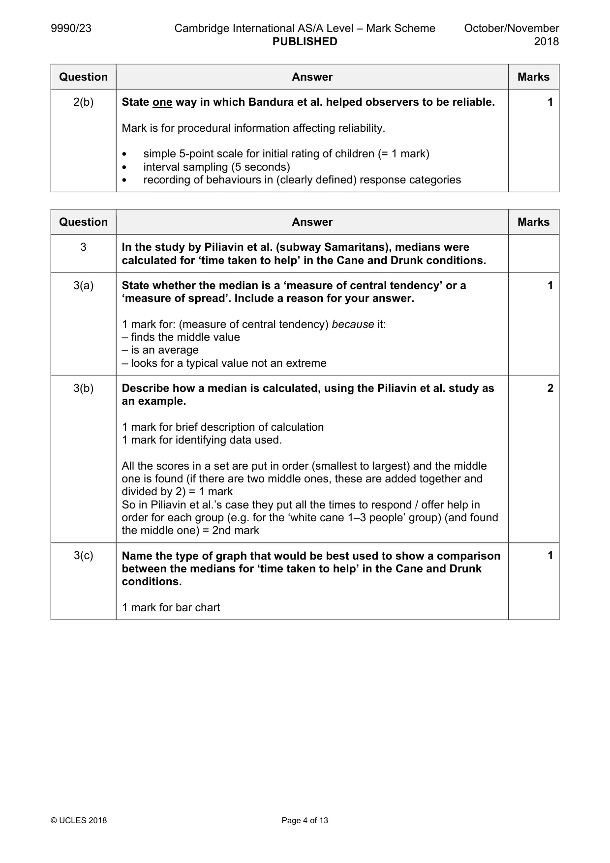 Mark scheme, page 4 of 13