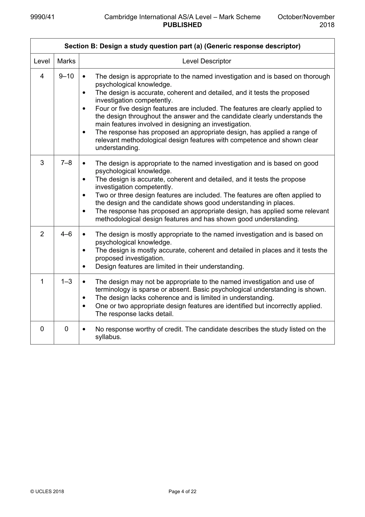 Mark scheme, page 4 of 22