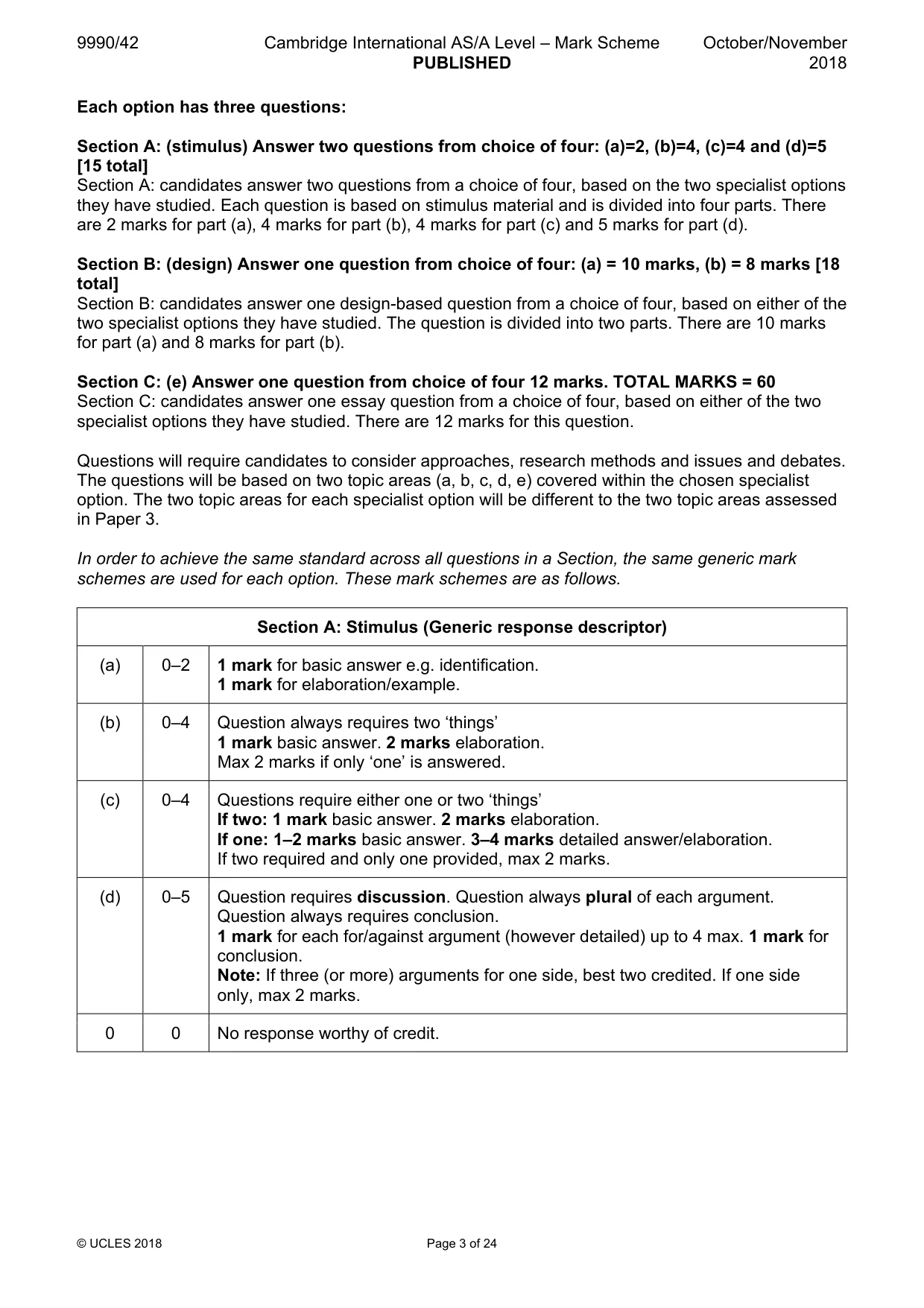 Mark scheme, page 3 of 24