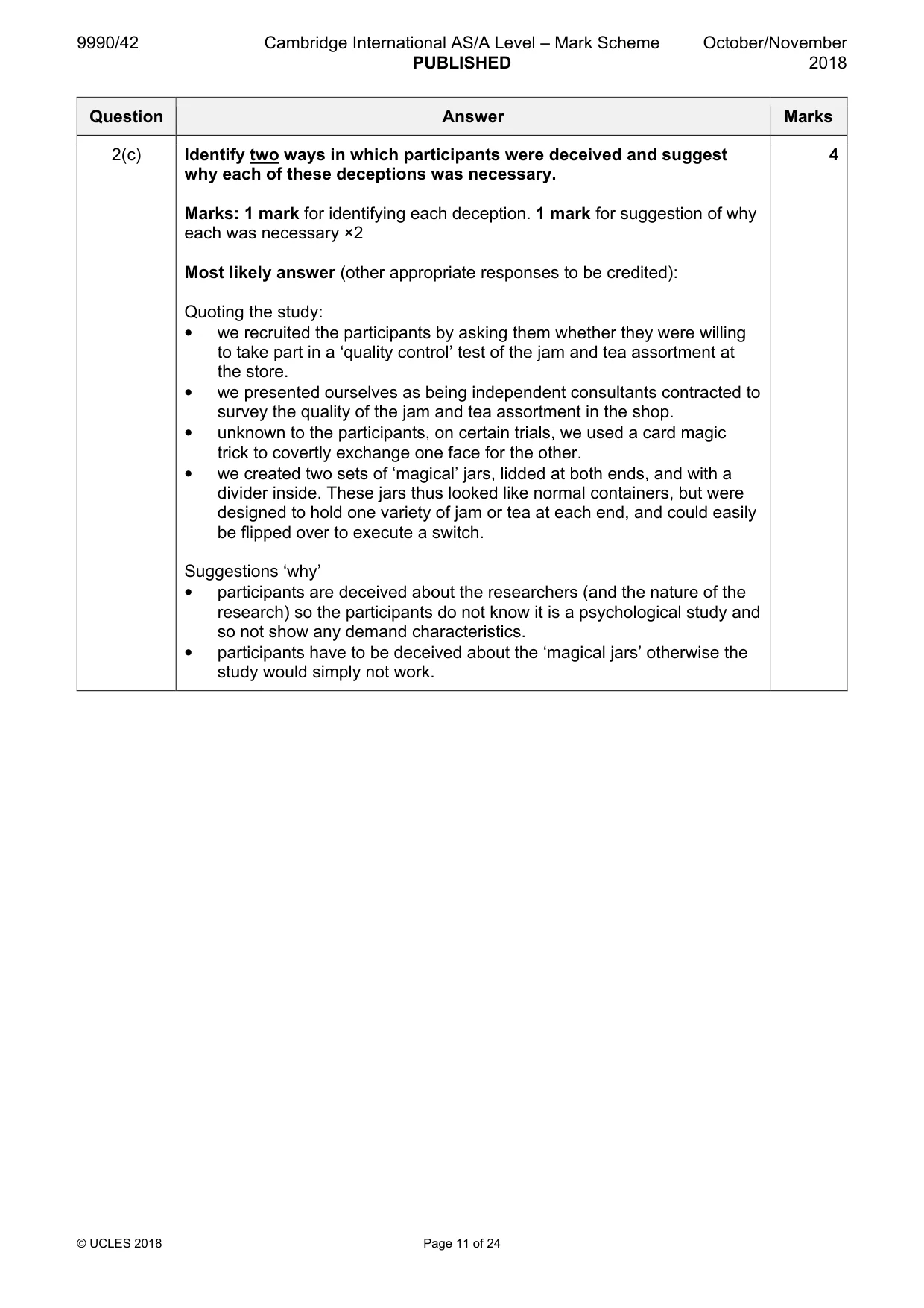 Mark scheme, page 11 of 24