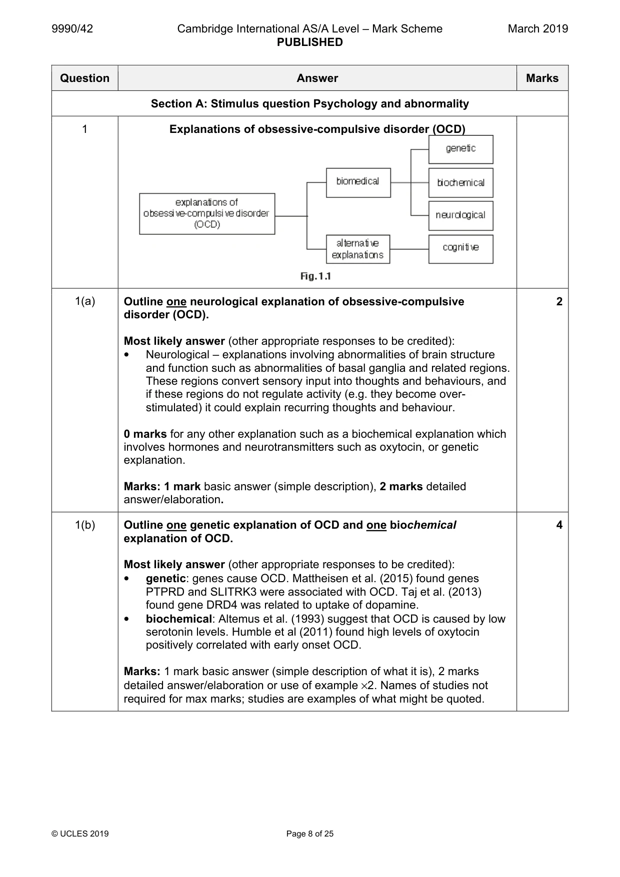 Mark scheme, page 8 of 25