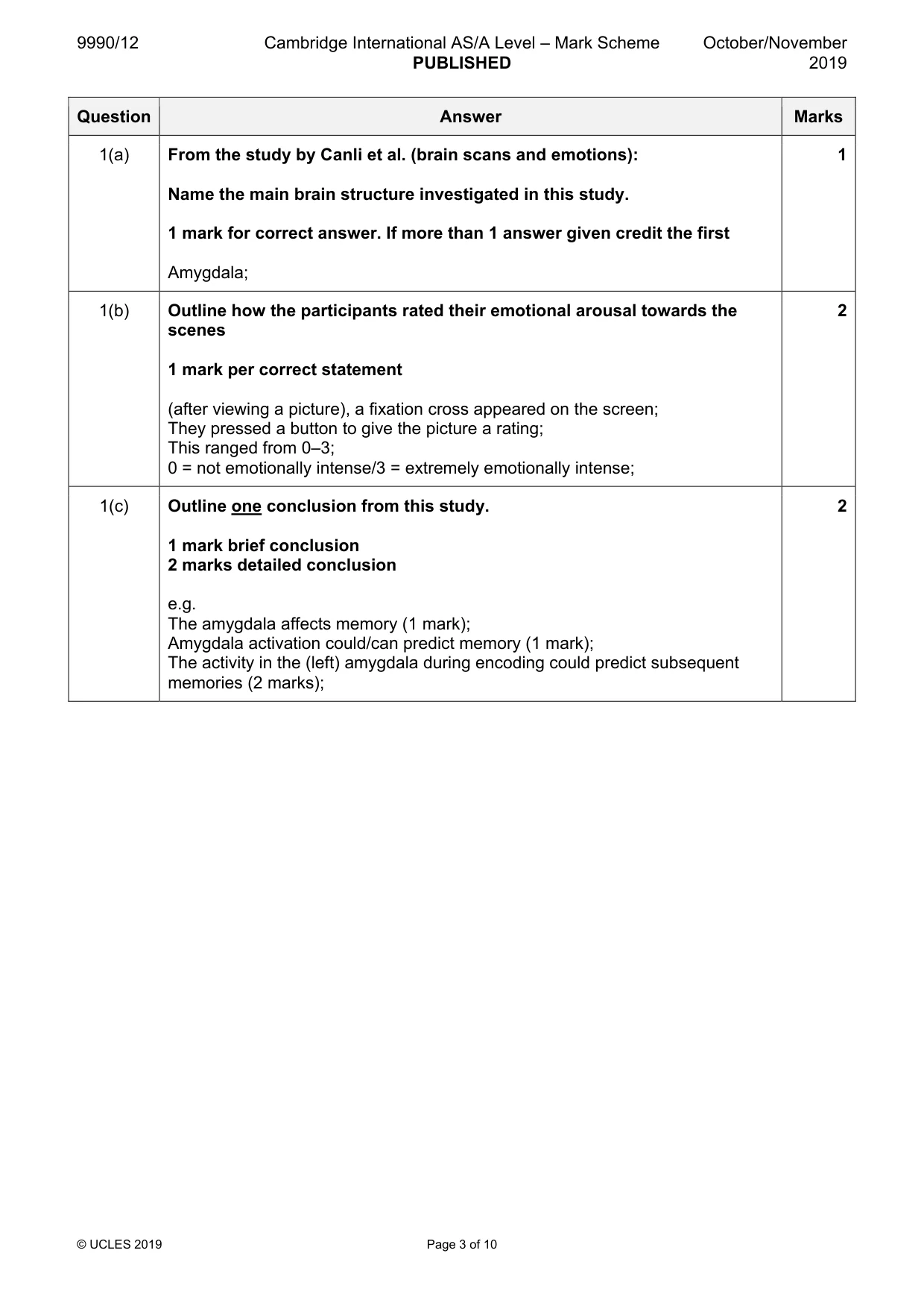 Mark scheme, page 3 of 10