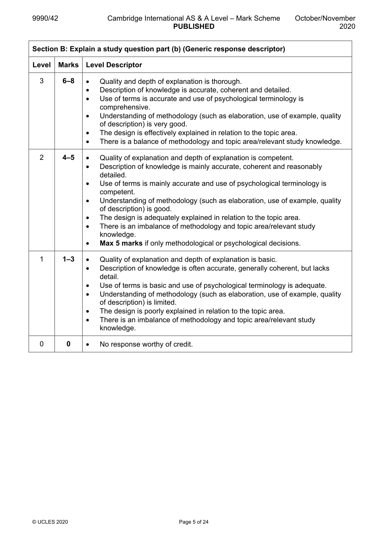 Mark scheme, page 5 of 24