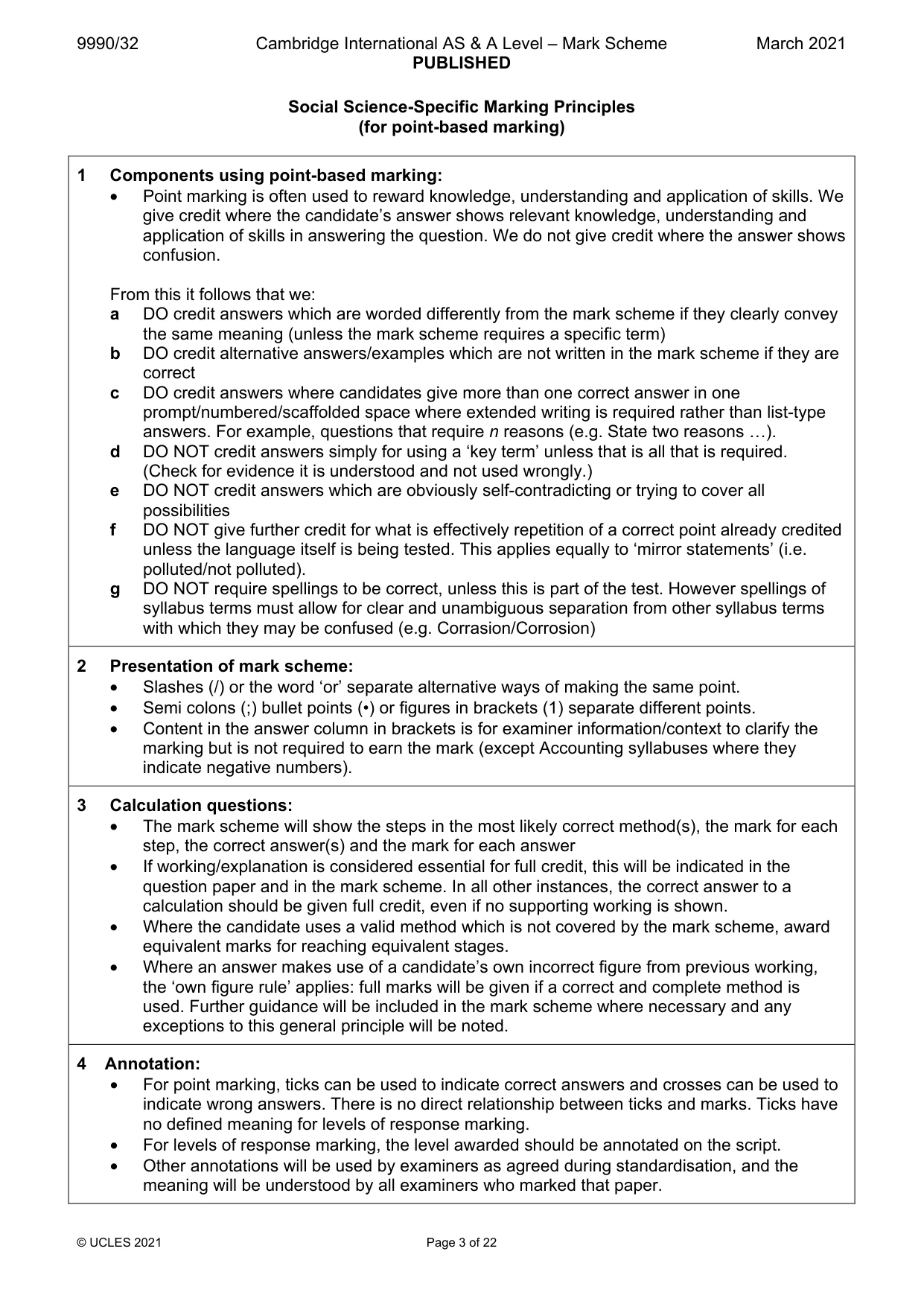 Mark scheme, page 3 of 22