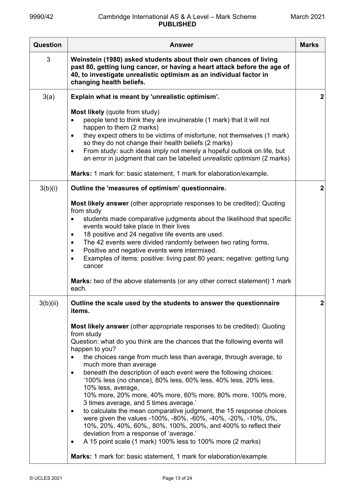 Mark scheme, page 13 of 24