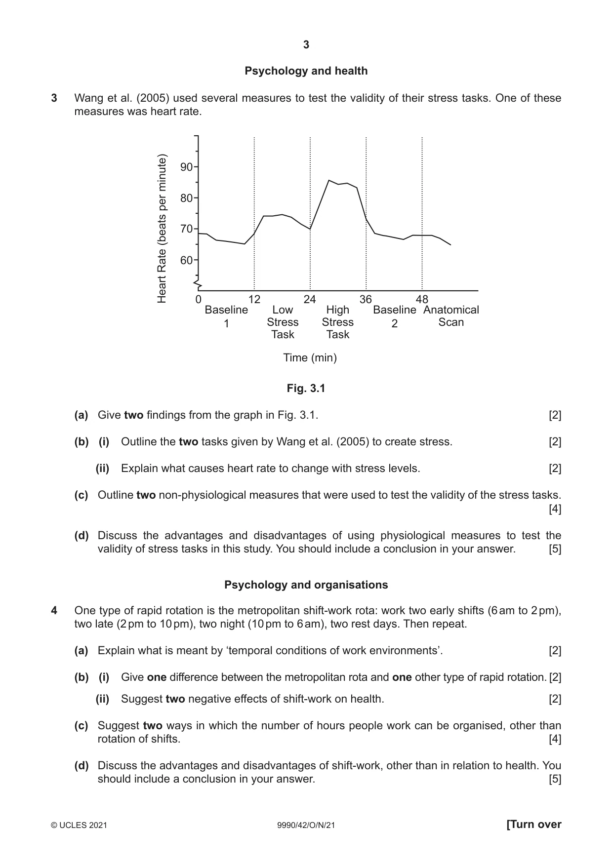Cambridge A Level Psychology (from 2018) 9990 2021 Oct/Nov Paper 4 · Variant 2 question paper, page 3 of 8