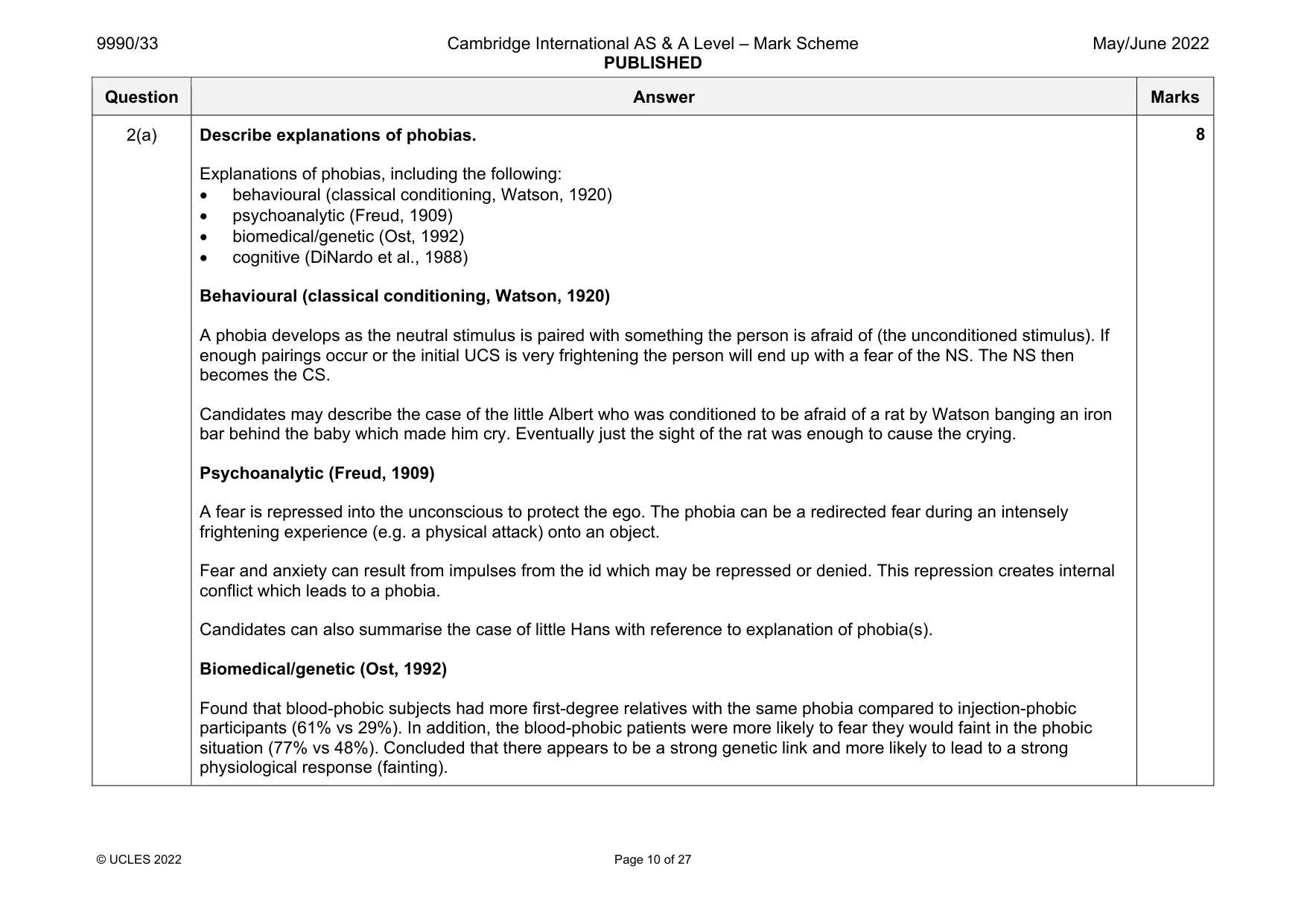 Mark scheme, page 10 of 27