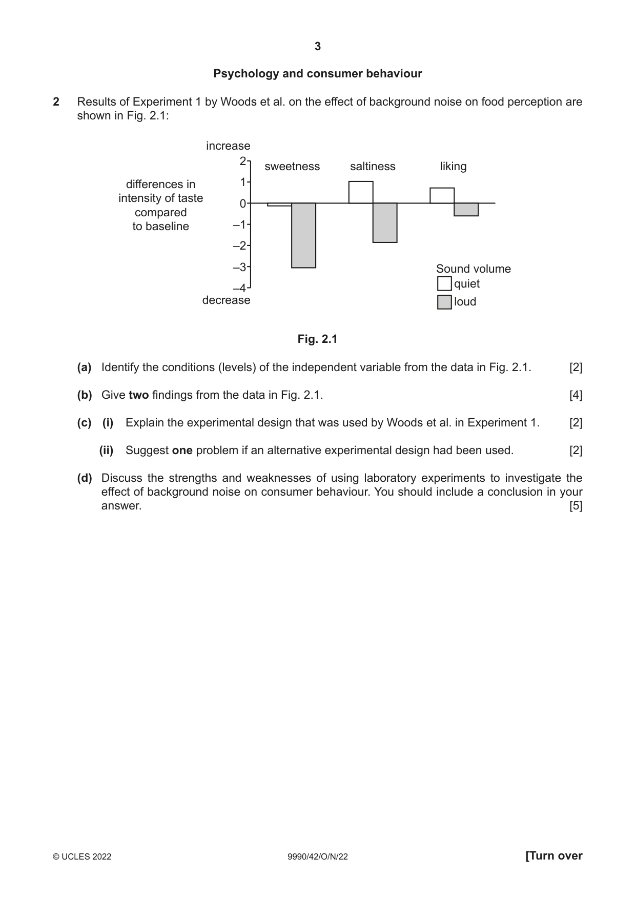 Cambridge A Level Psychology (from 2018) 9990 2022 Oct/Nov Paper 4 · Variant 2 question paper, page 3 of 8
