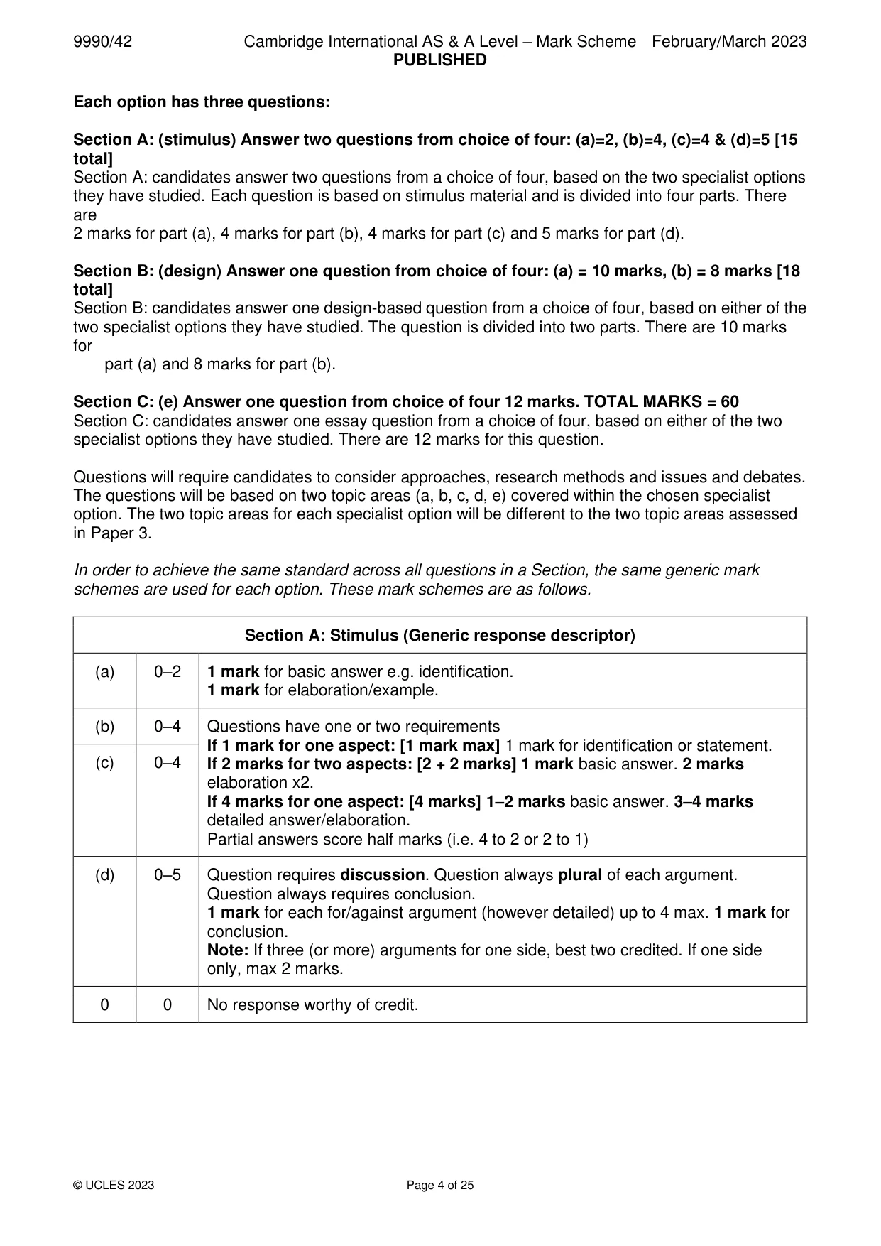 Mark scheme, page 4 of 25
