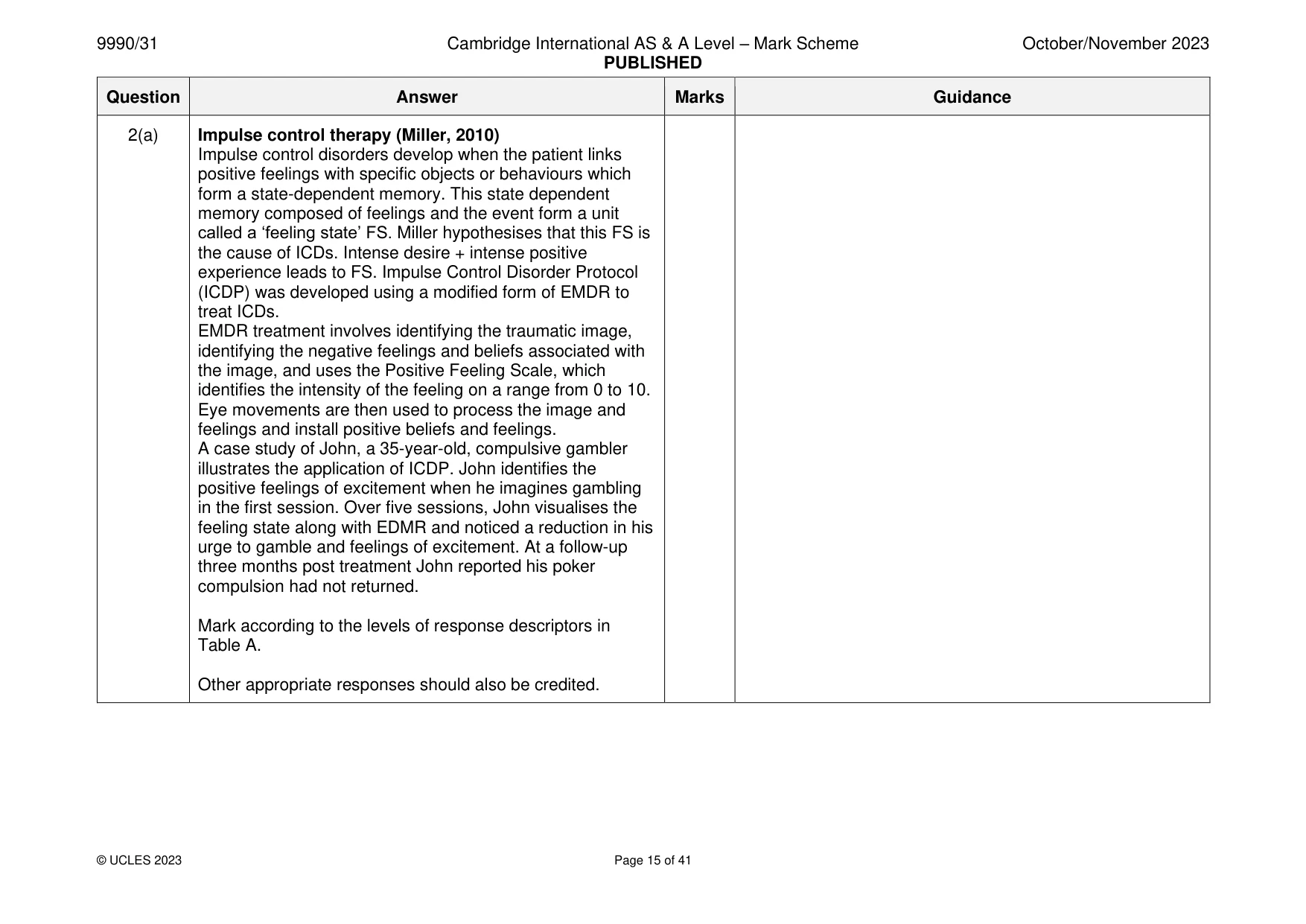 Mark scheme, page 15 of 41