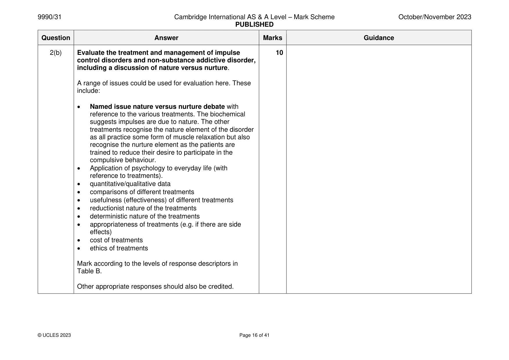Mark scheme, page 16 of 41