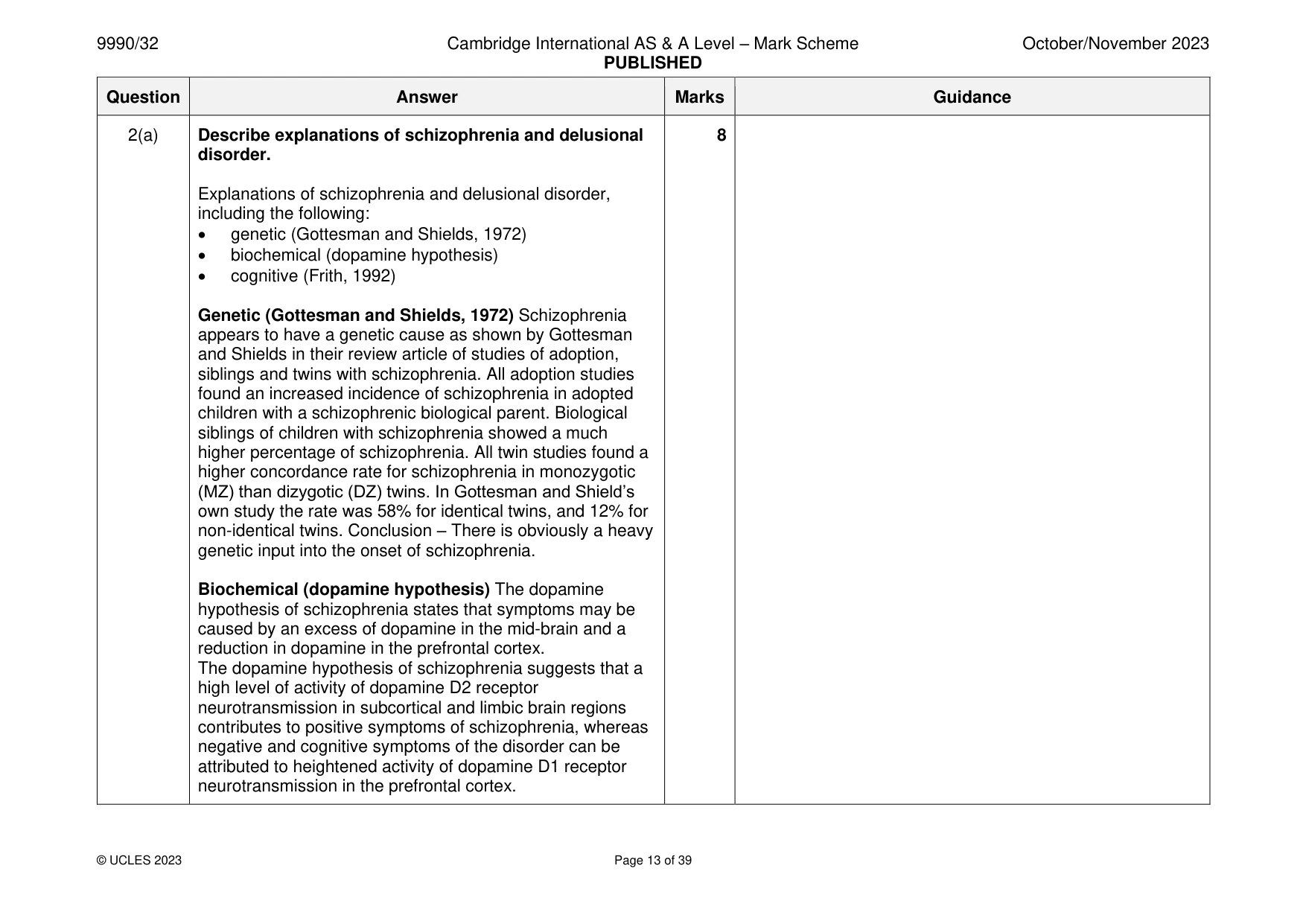 Mark scheme, page 13 of 39