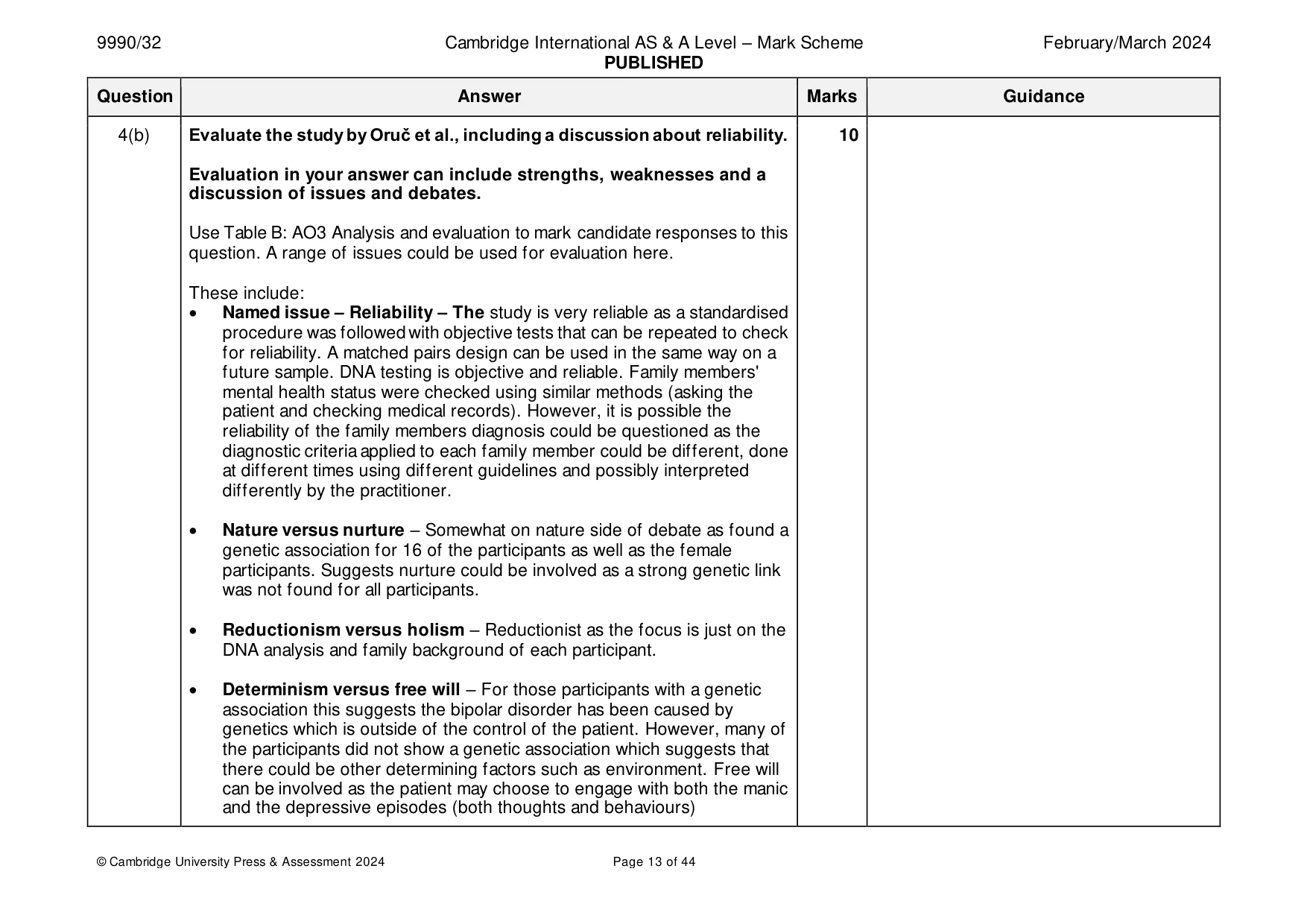 Mark scheme, page 13 of 44