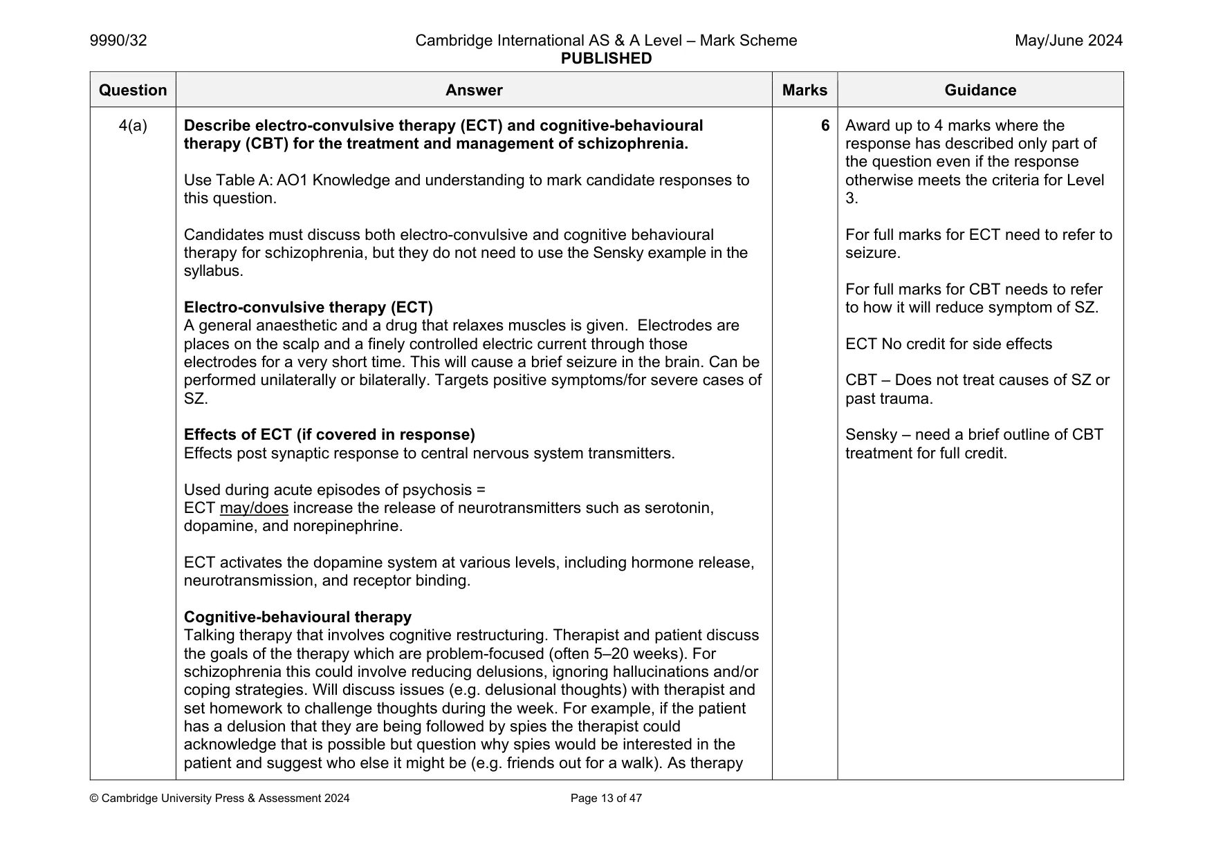 Mark scheme, page 13 of 47