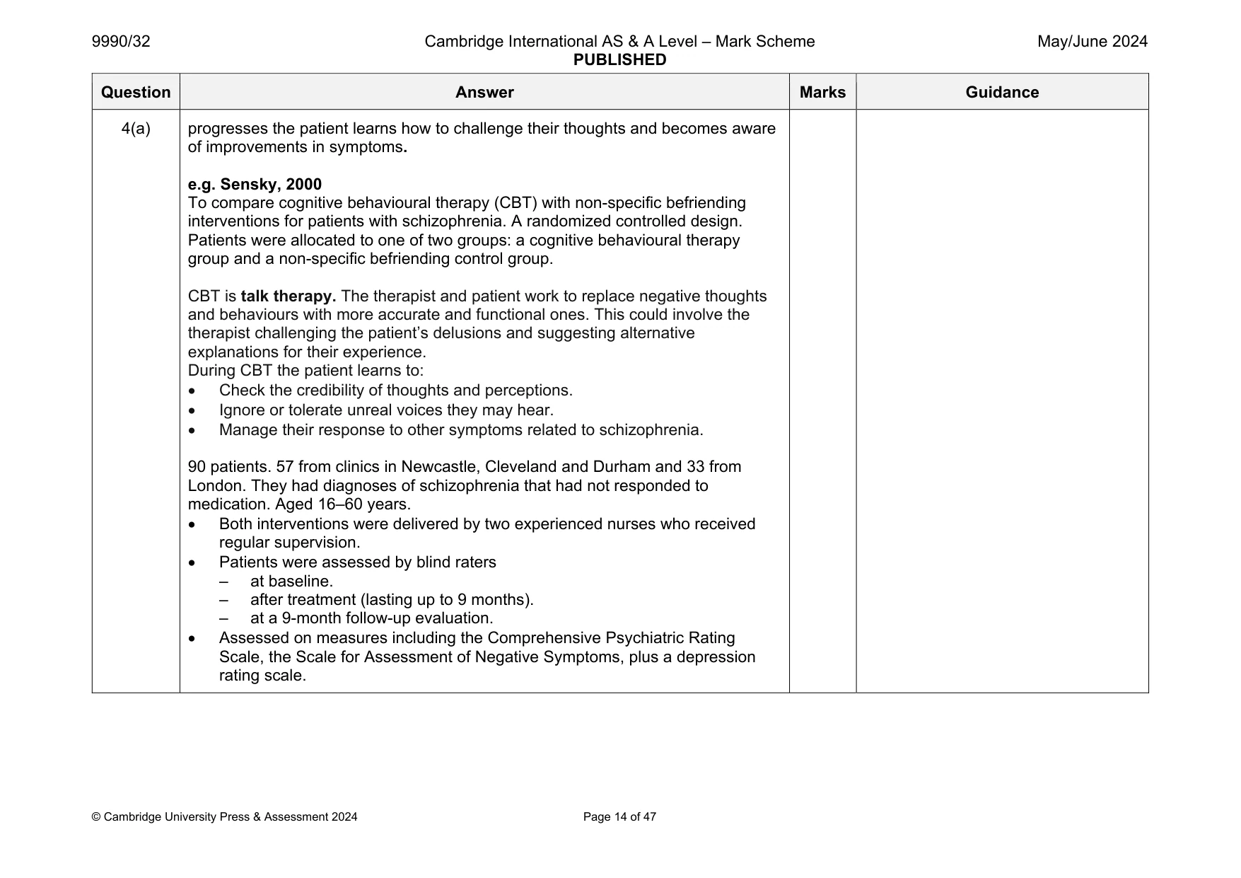 Mark scheme, page 14 of 47