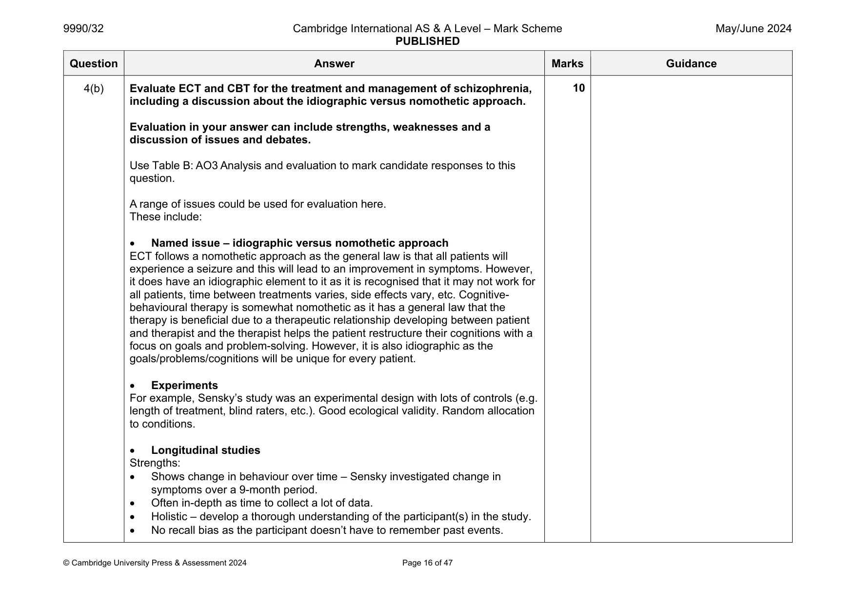 Mark scheme, page 16 of 47