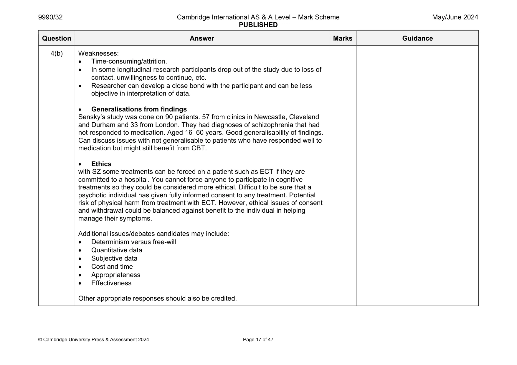 Mark scheme, page 17 of 47