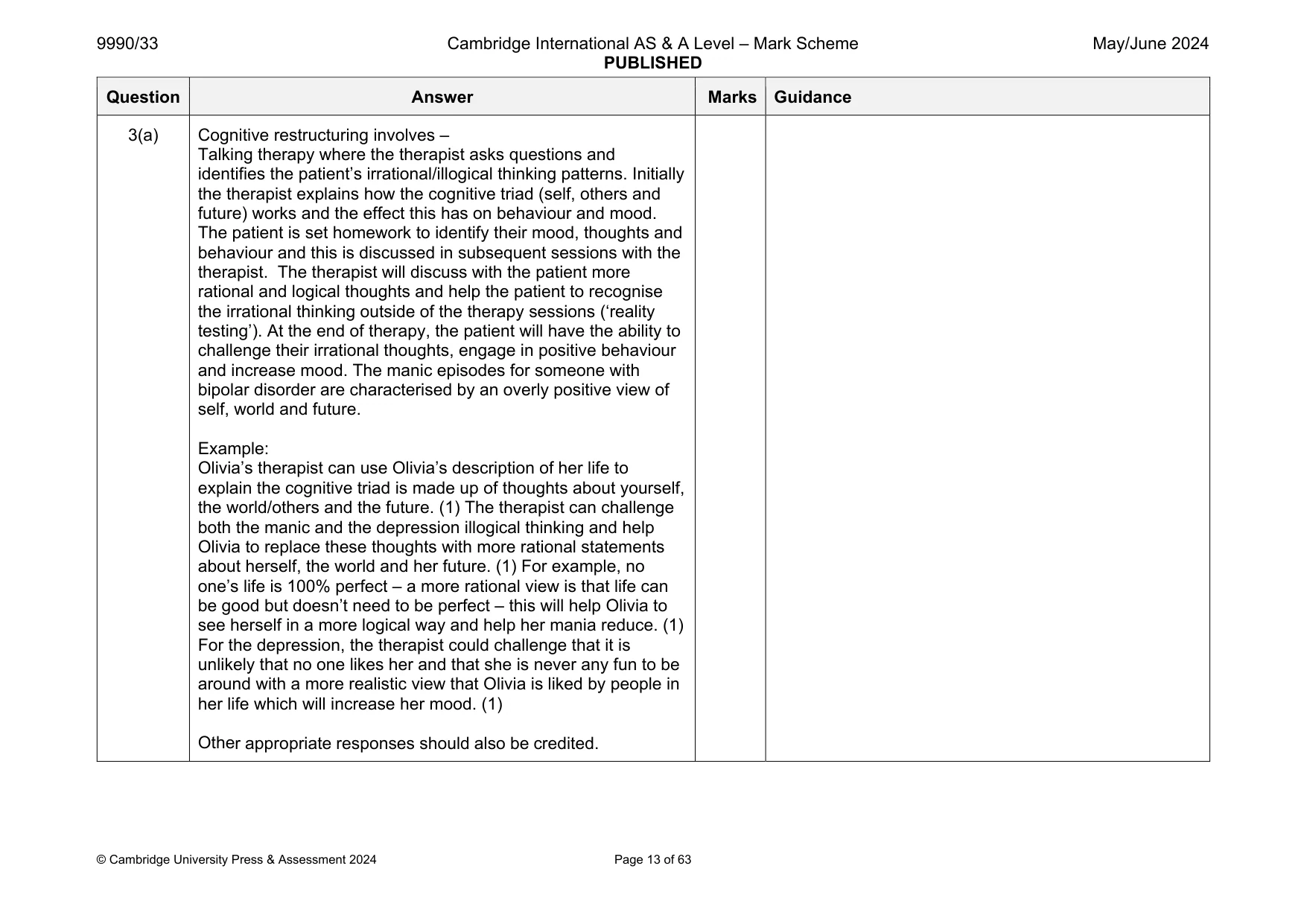 Mark scheme, page 13 of 63