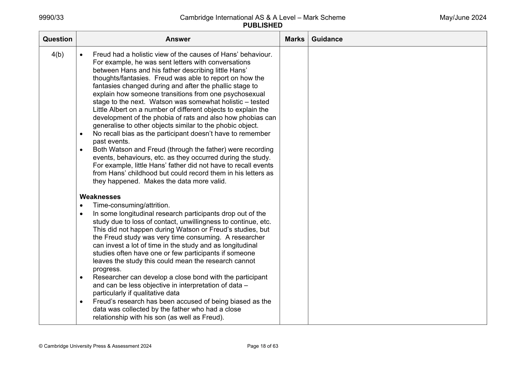 Mark scheme, page 18 of 63