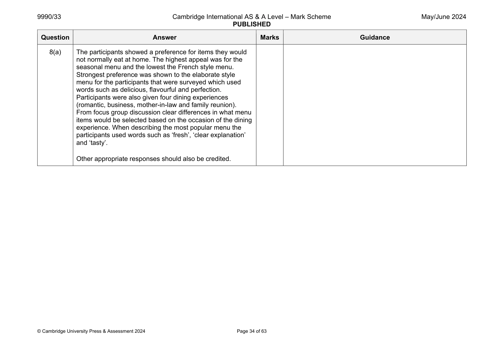 Mark scheme, page 34 of 63