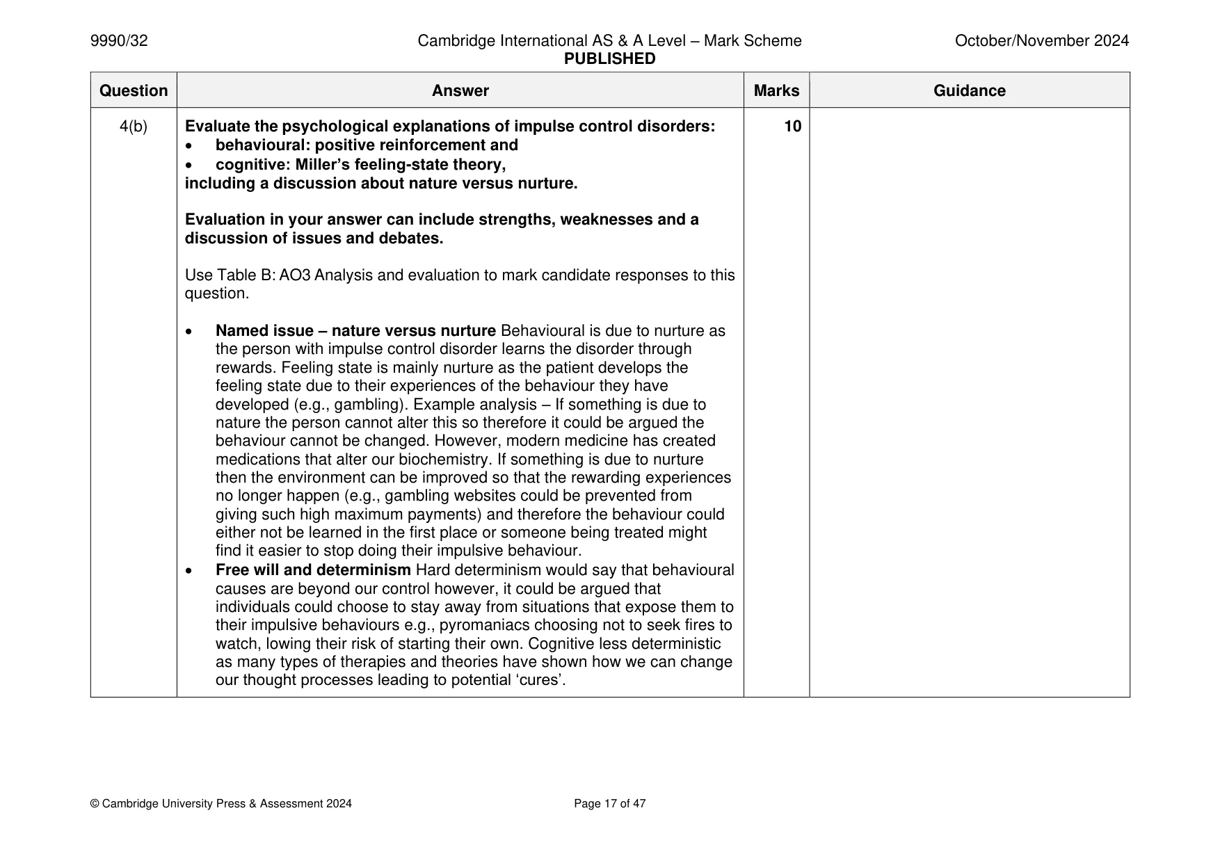 Mark scheme, page 17 of 47