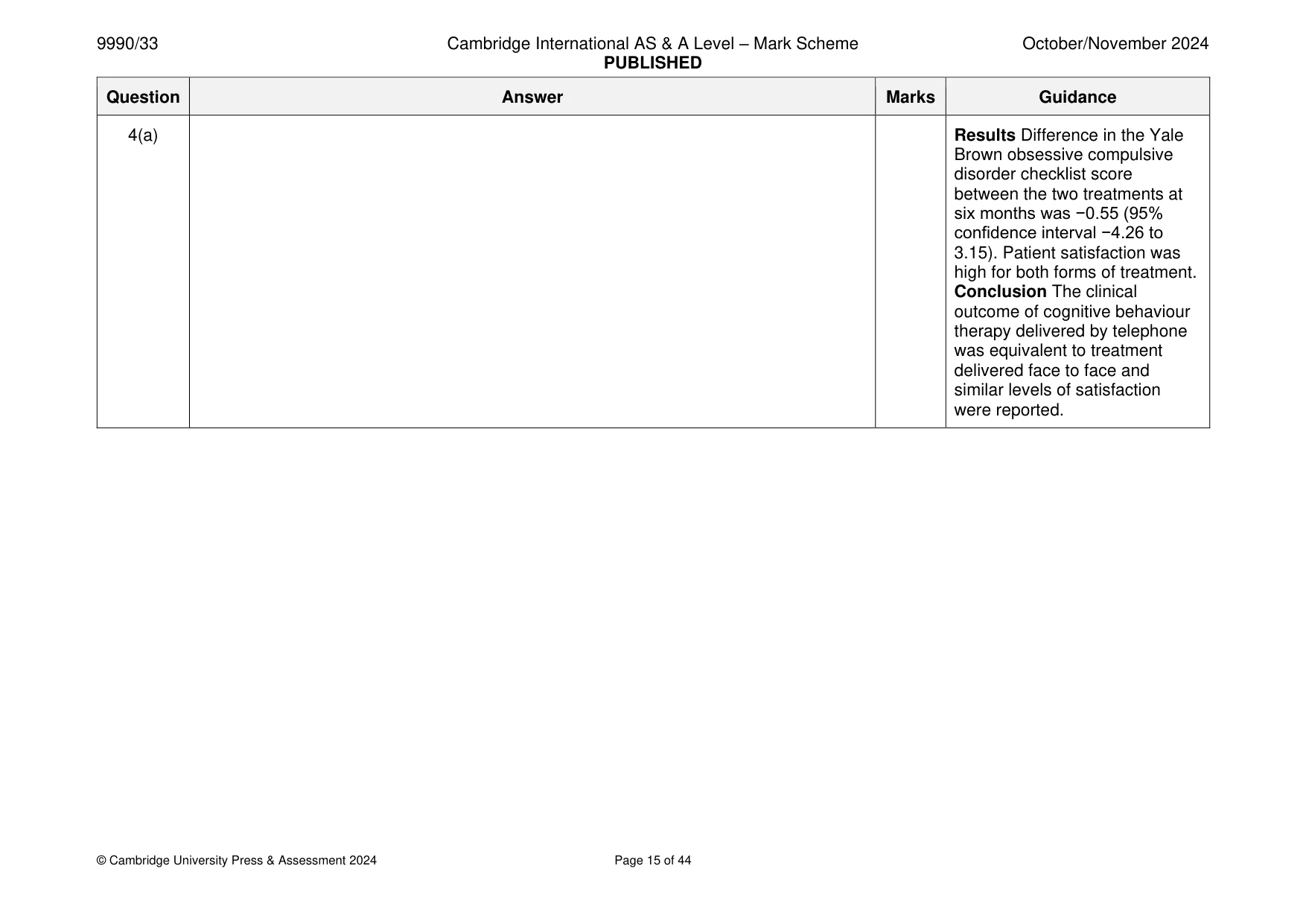 Mark scheme, page 15 of 44