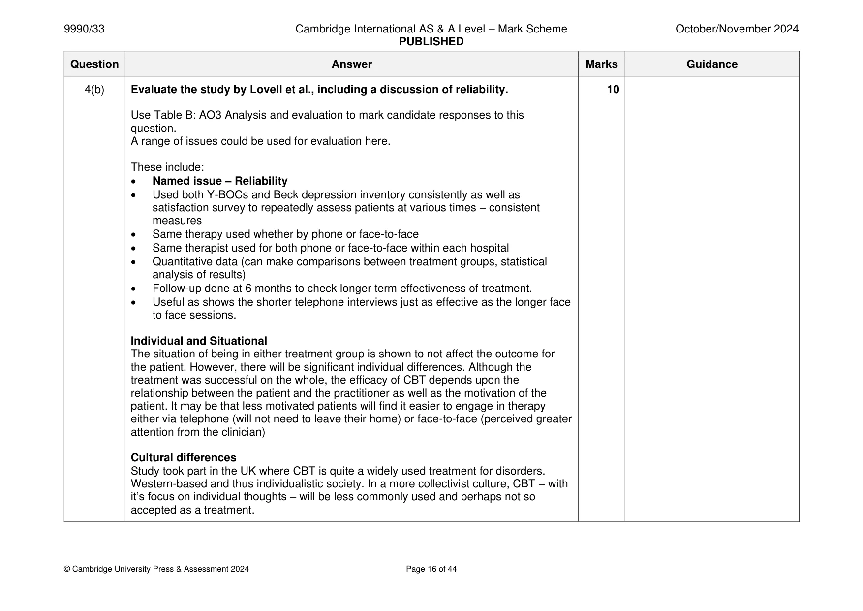 Mark scheme, page 16 of 44