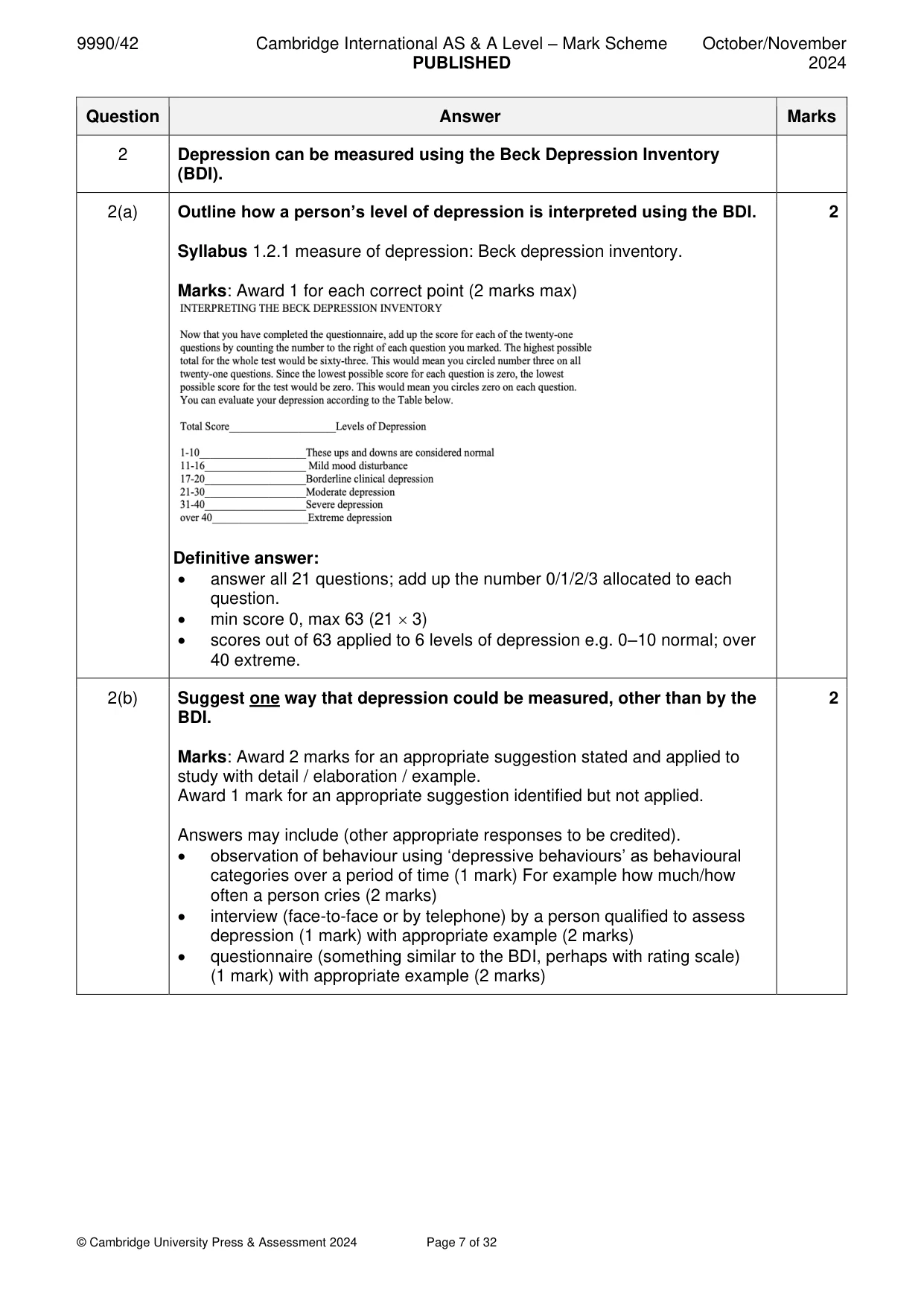 Mark scheme, page 7 of 32