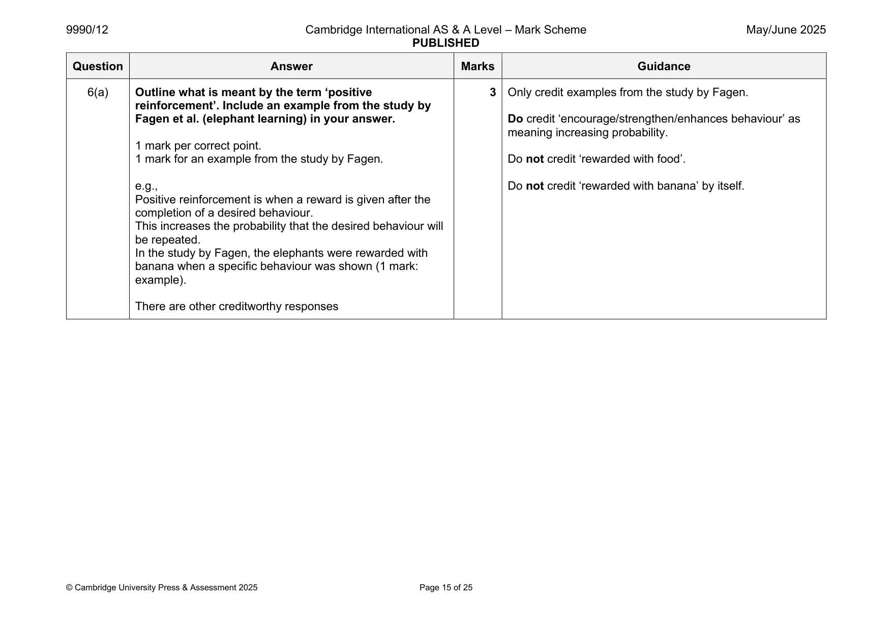 Mark scheme, page 15 of 25