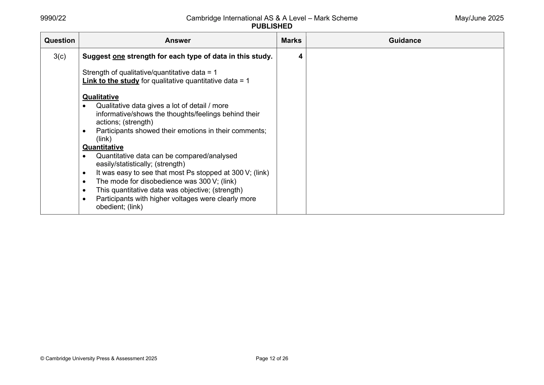 Mark scheme, page 12 of 26