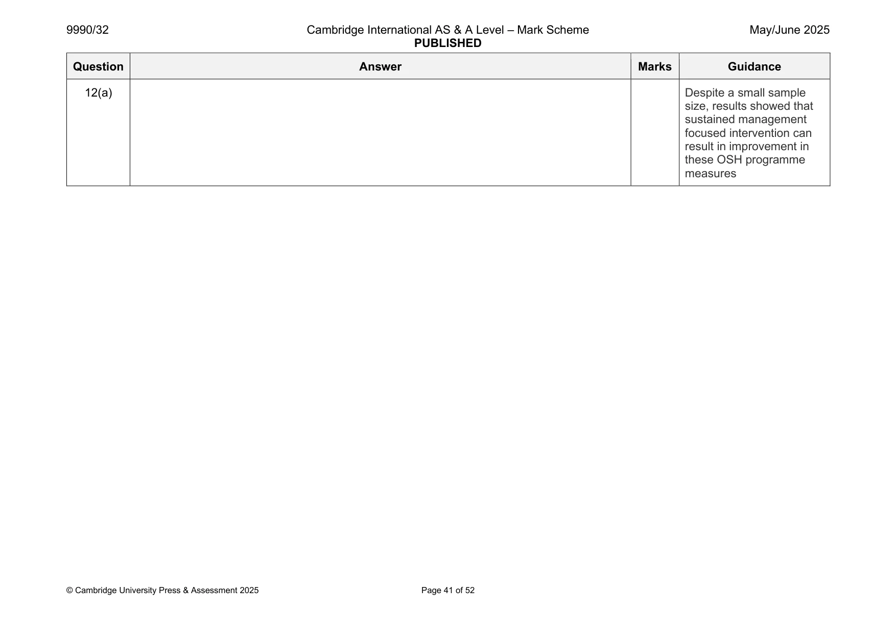 Mark scheme, page 41 of 52