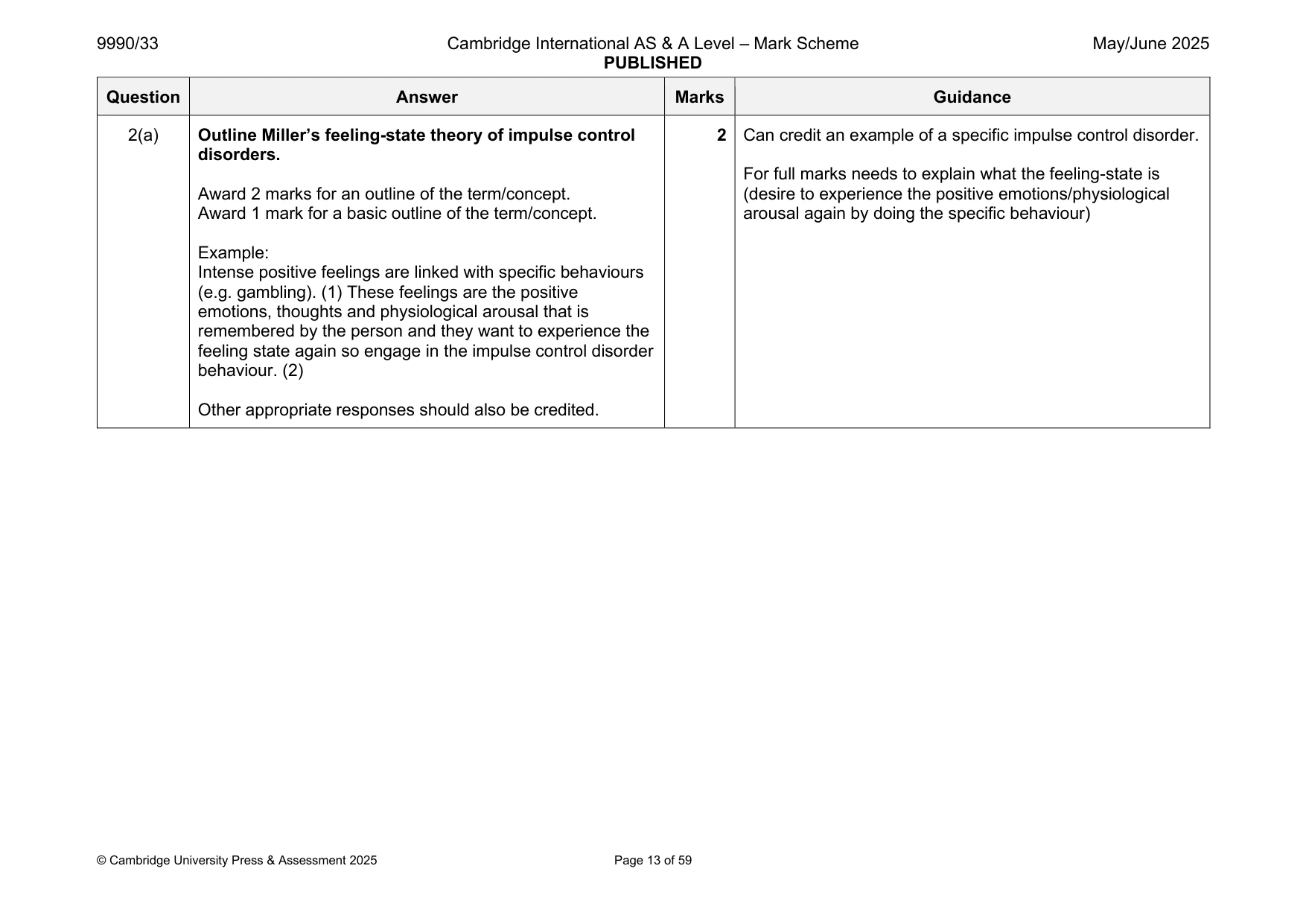Mark scheme, page 13 of 59