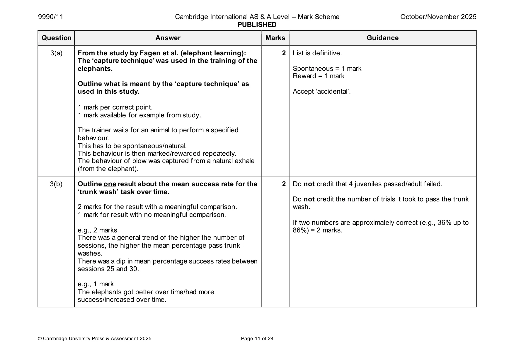 Mark scheme, page 11 of 24