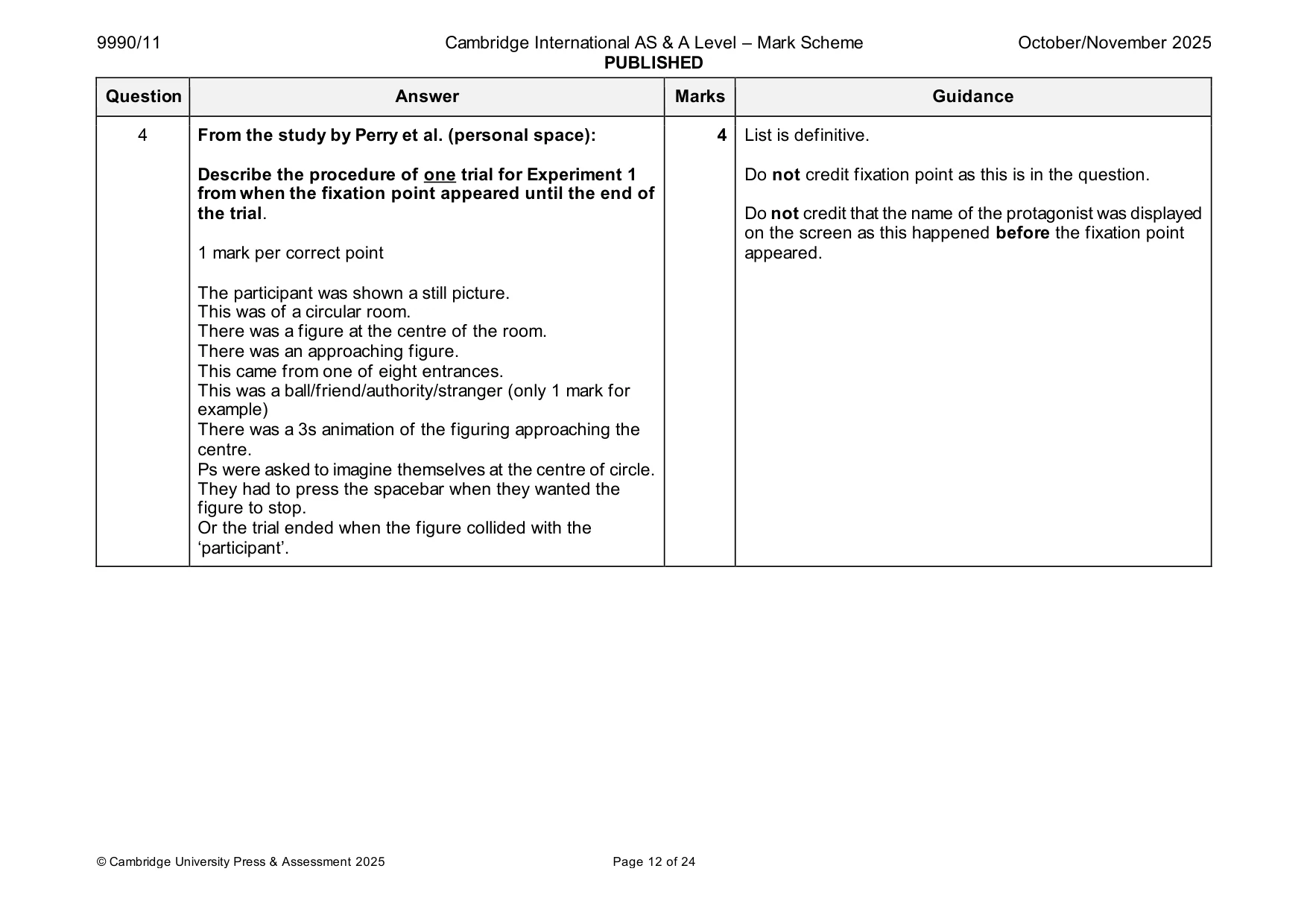 Mark scheme, page 12 of 24