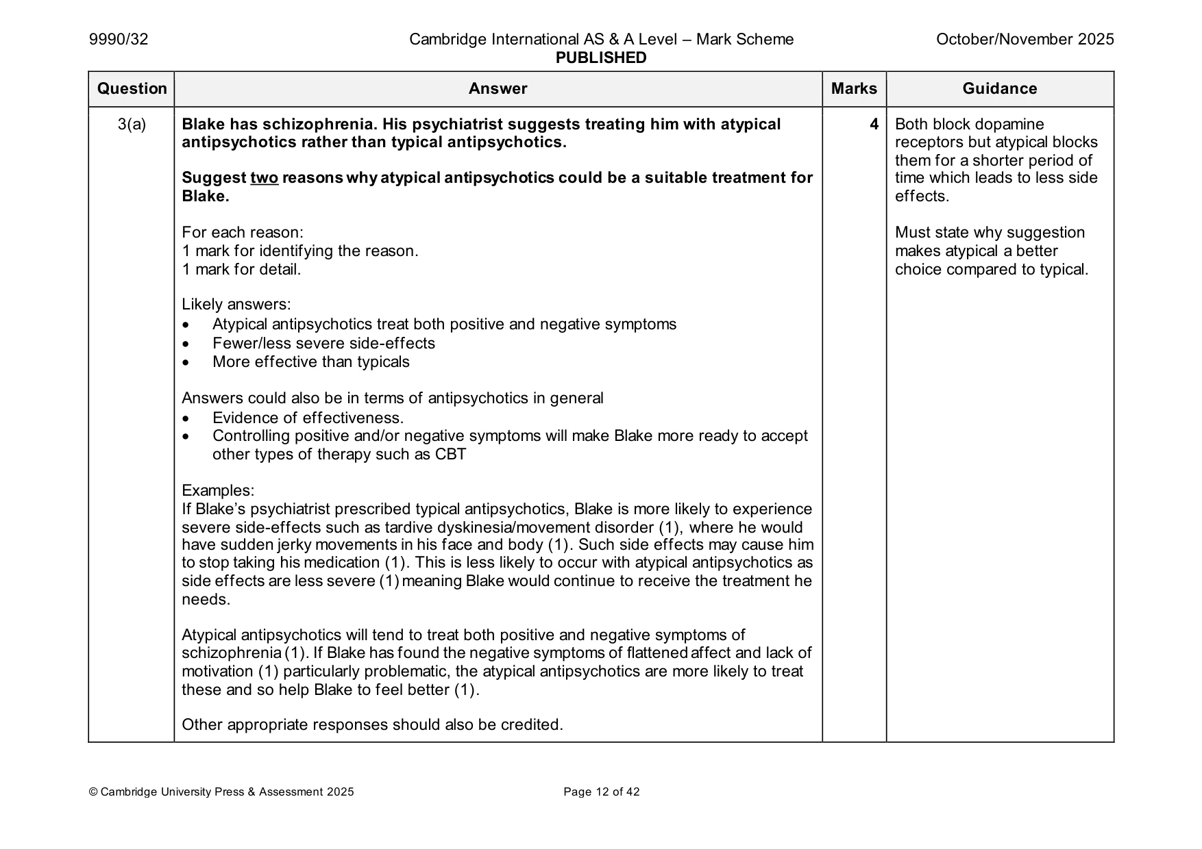 Mark scheme, page 12 of 42