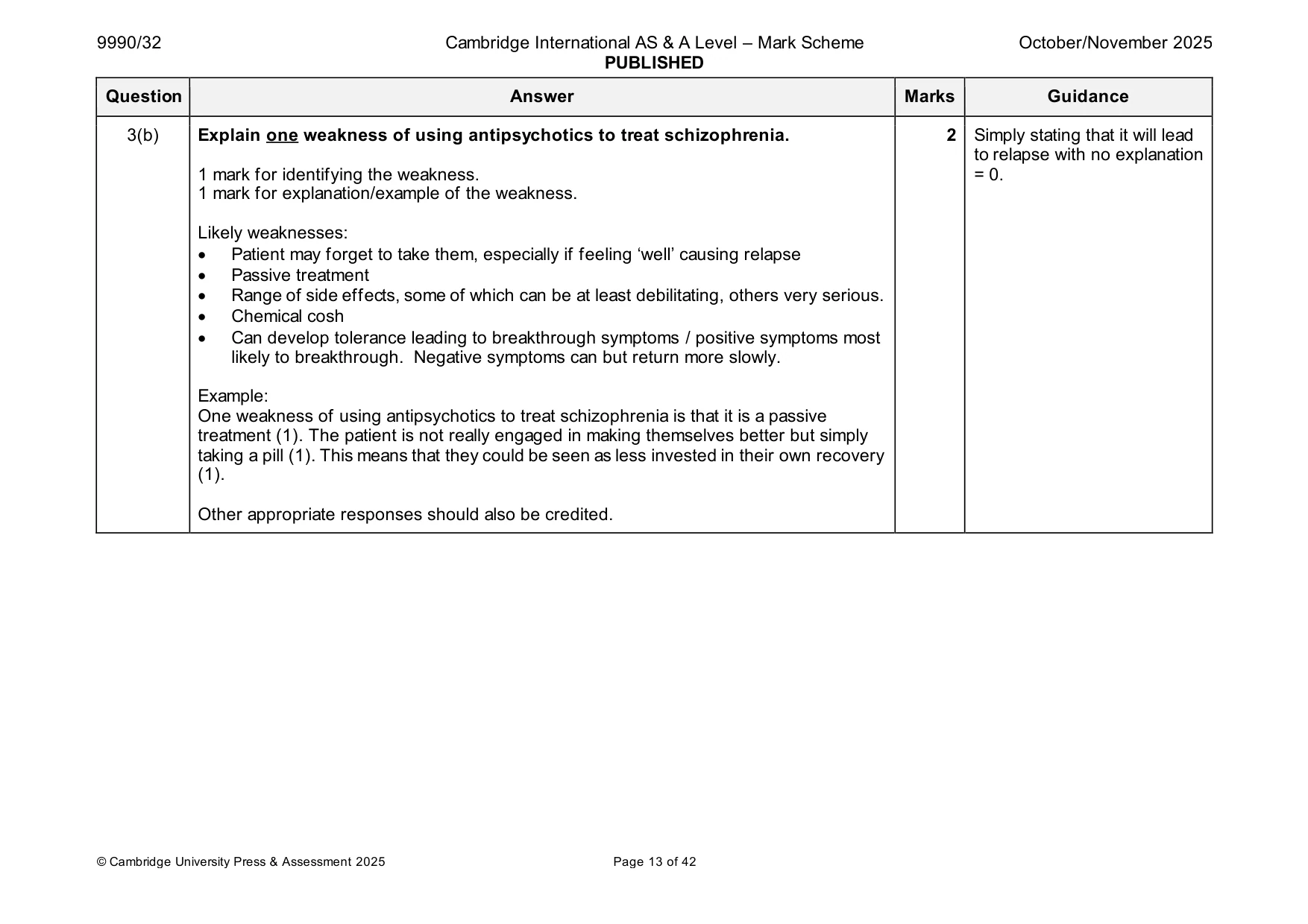 Mark scheme, page 13 of 42