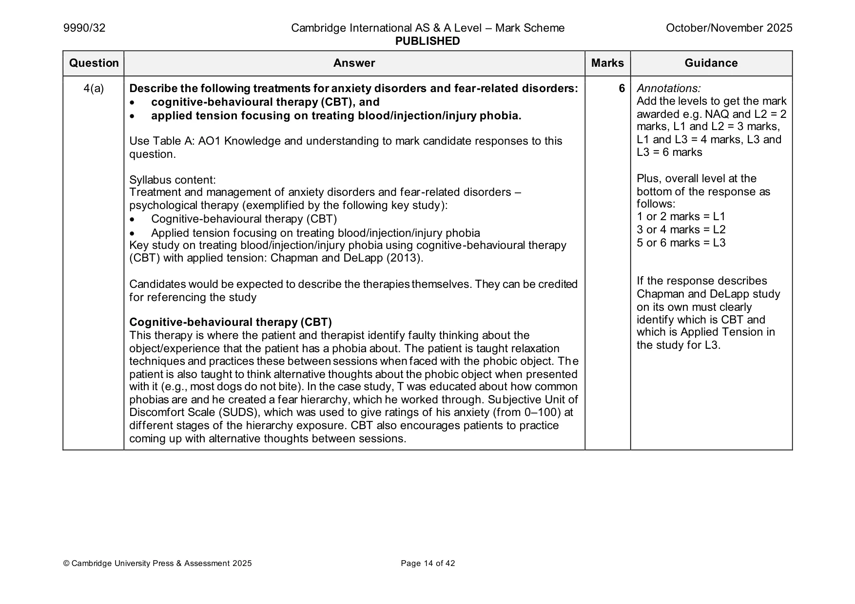 Mark scheme, page 14 of 42