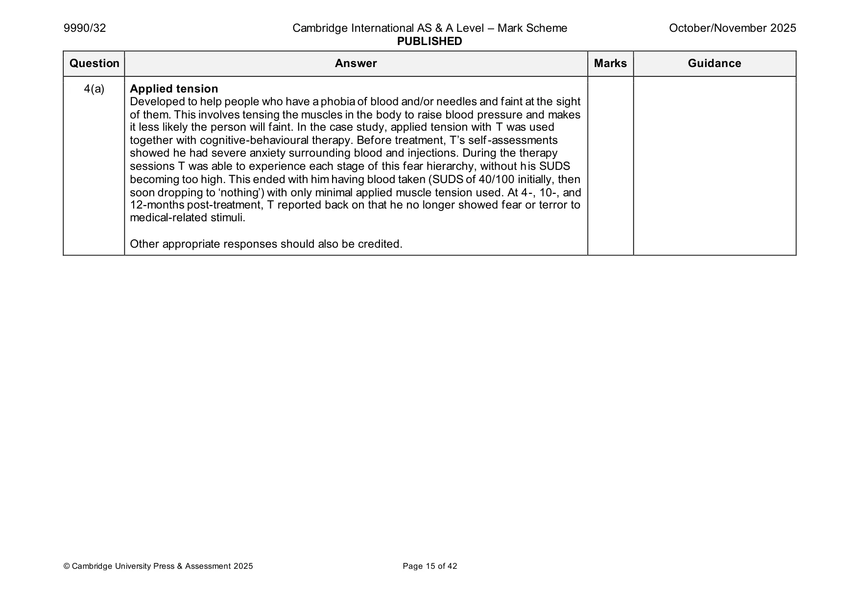 Mark scheme, page 15 of 42