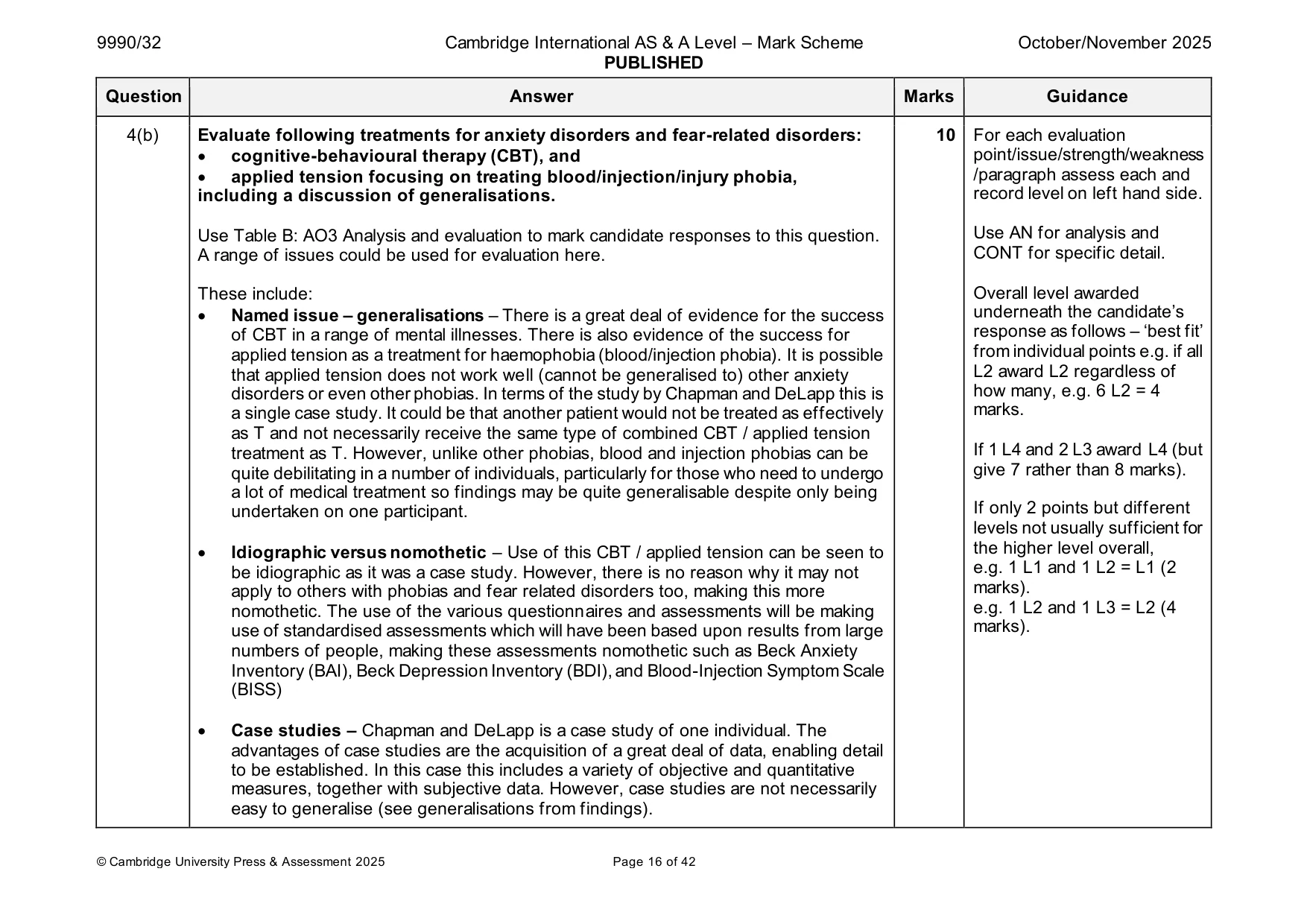 Mark scheme, page 16 of 42