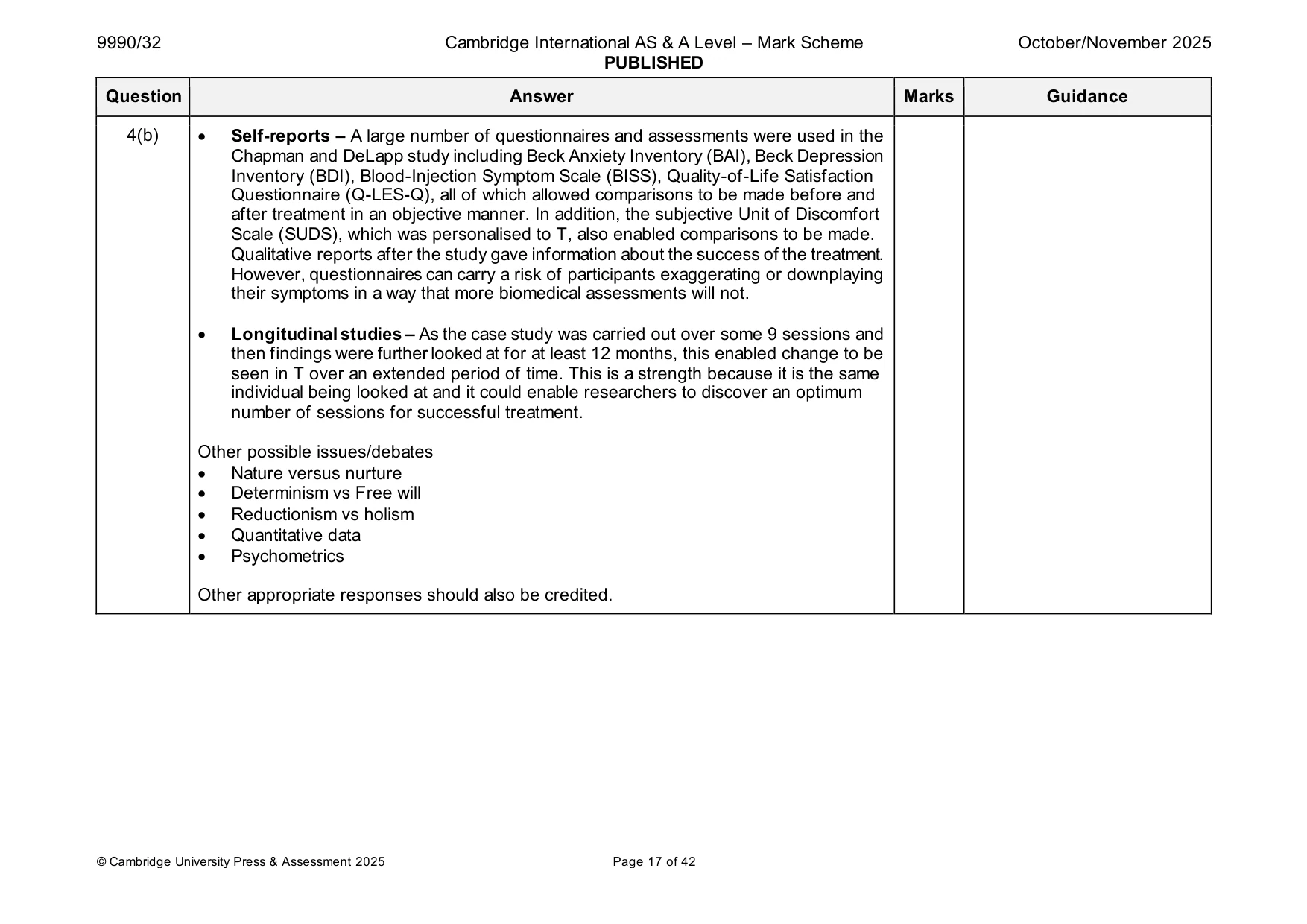 Mark scheme, page 17 of 42