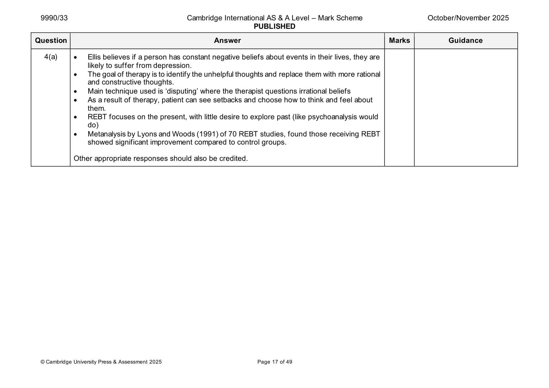 Mark scheme, page 17 of 49