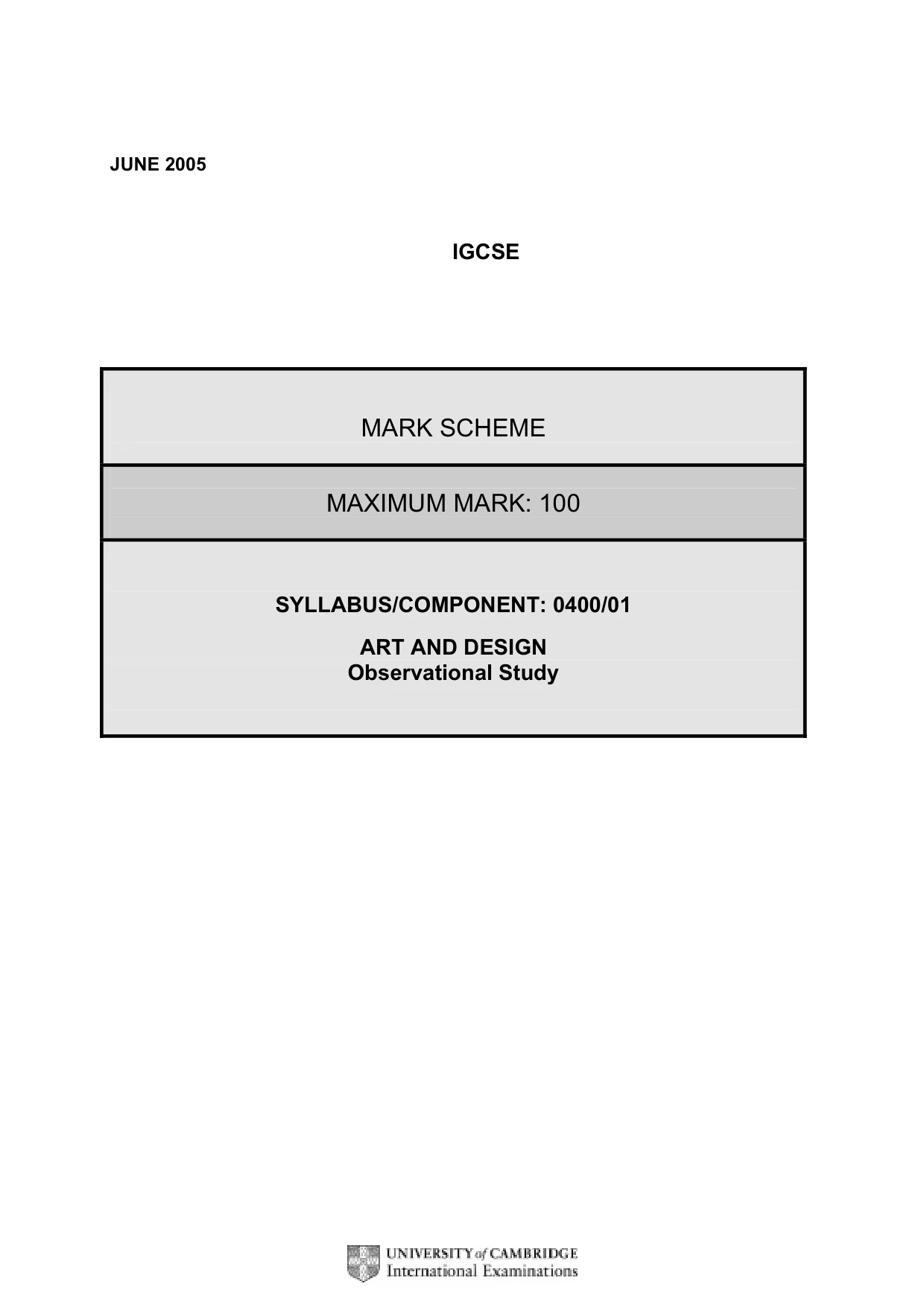 Mark scheme, page 3 of 4