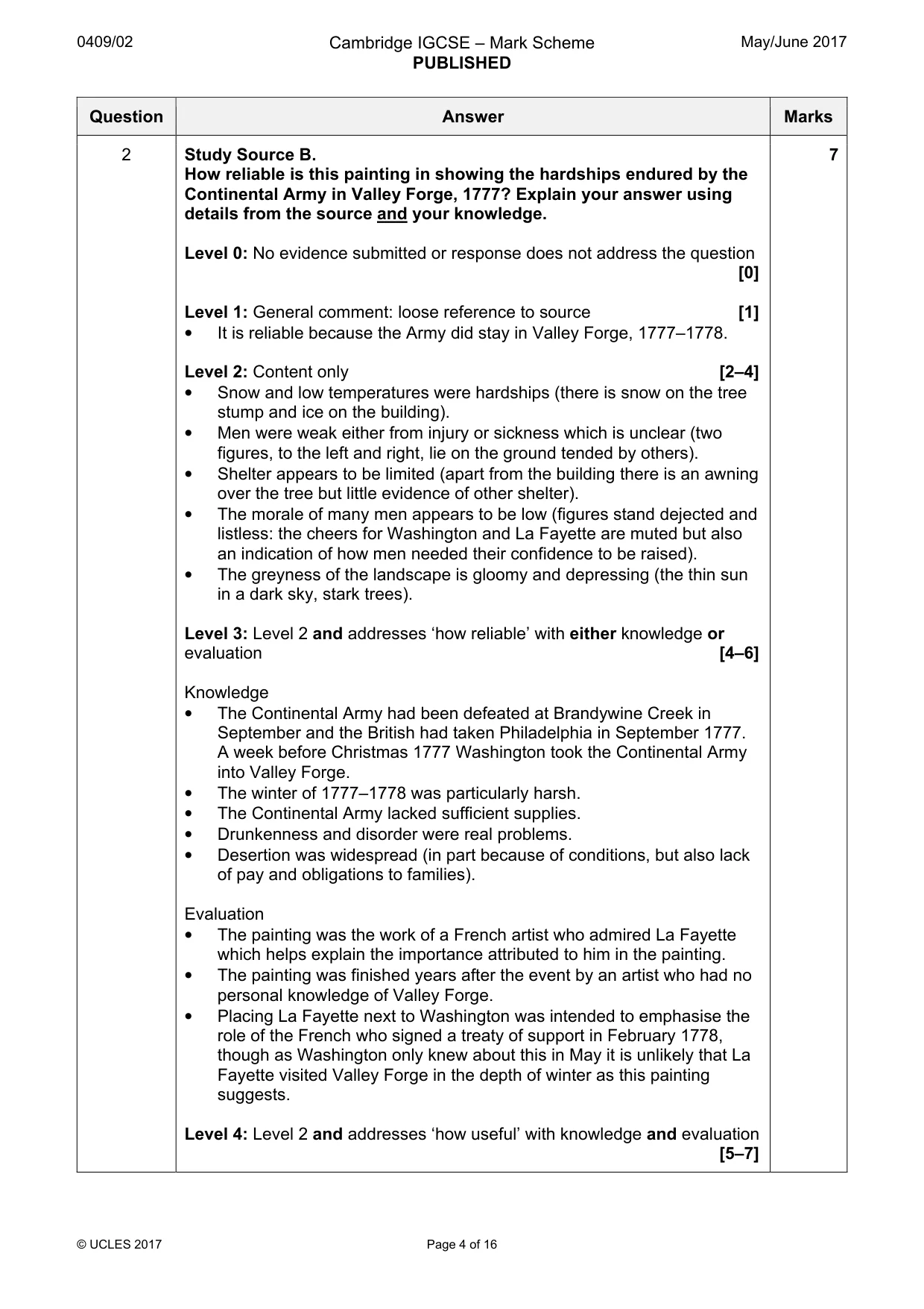 Mark scheme, page 4 of 16