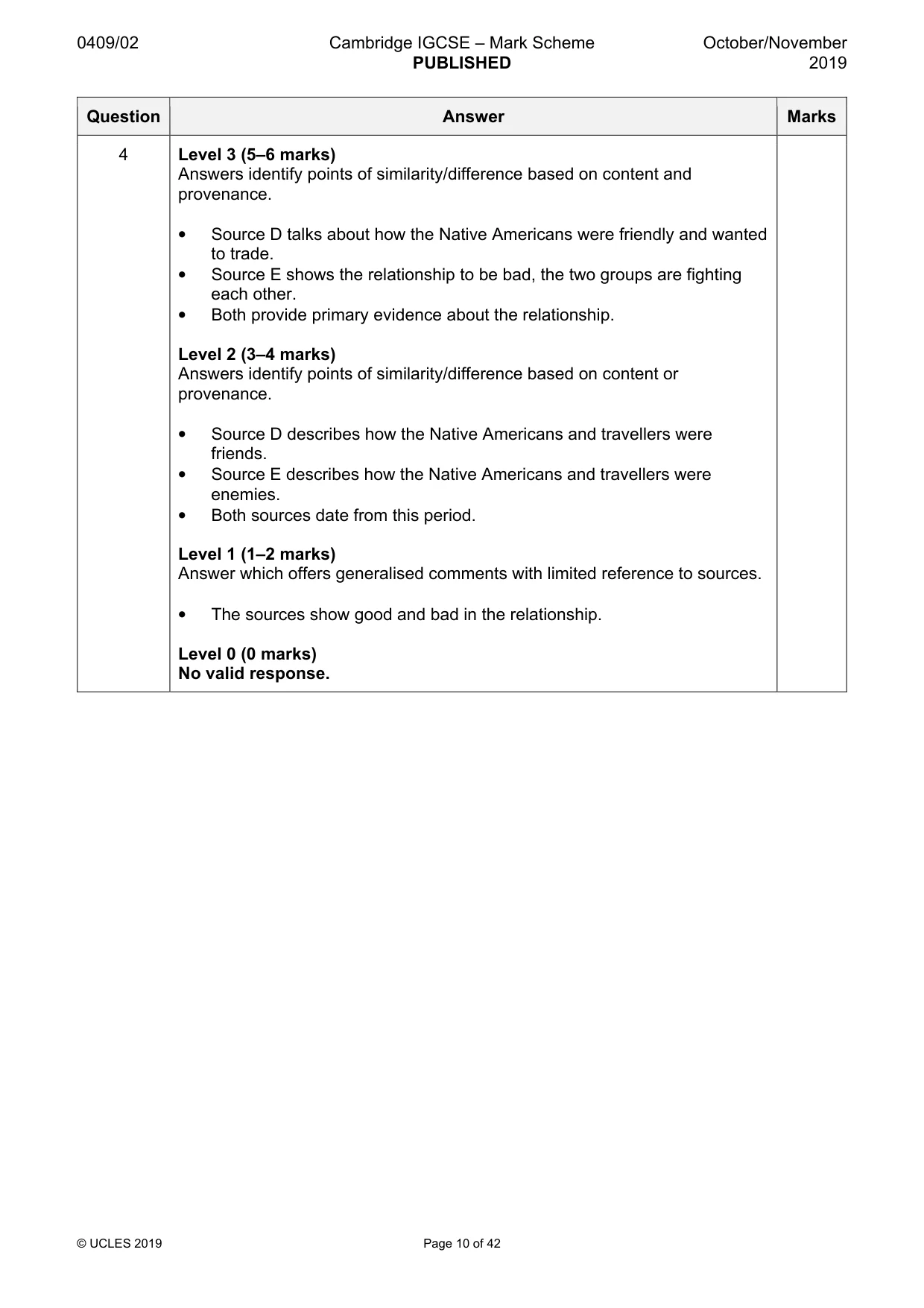 Mark scheme, page 10 of 42