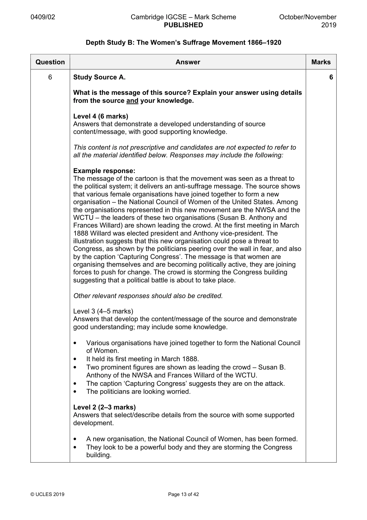Mark scheme, page 13 of 42